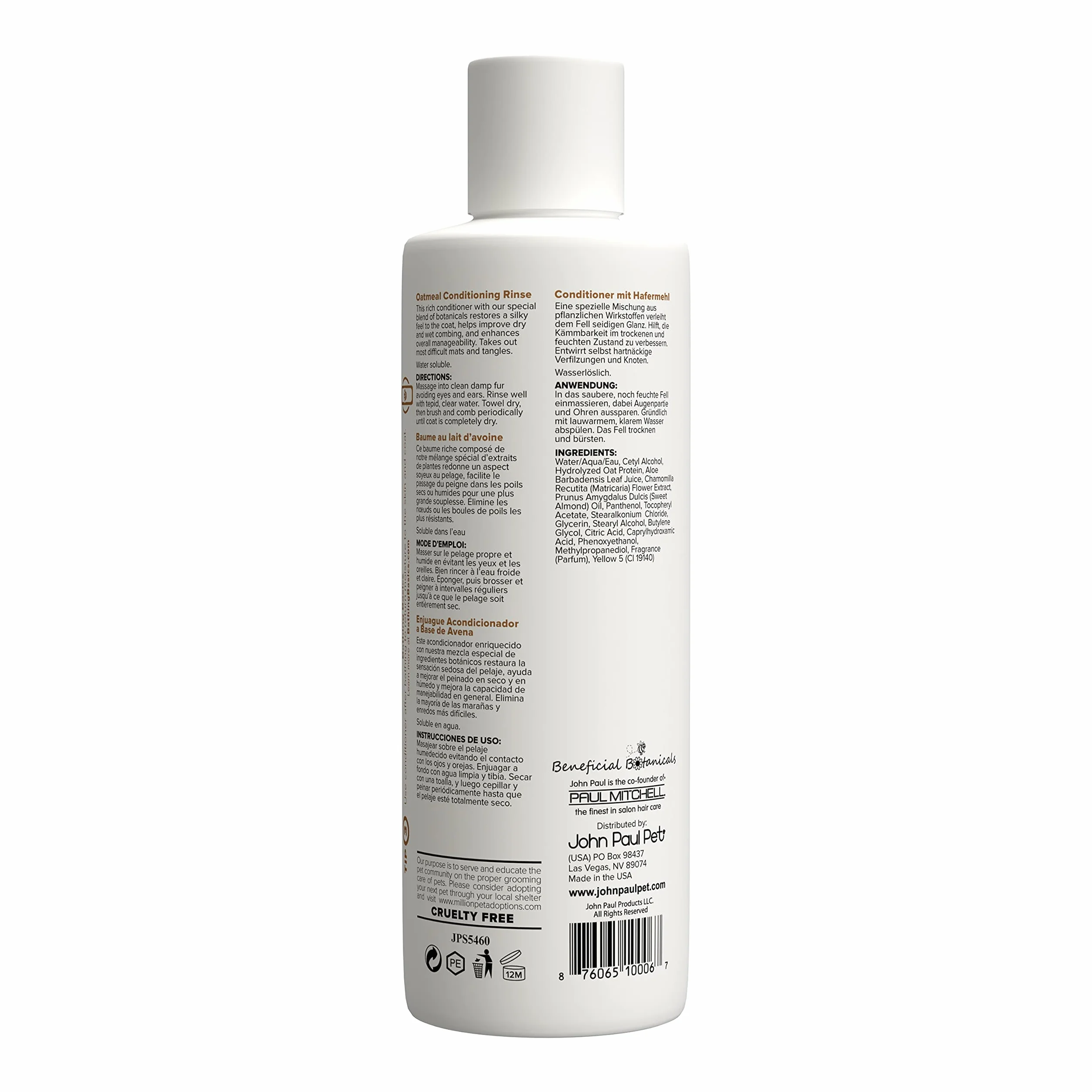 John Paul Pet Oatmeal Conditioning Rinse 473,2 ml