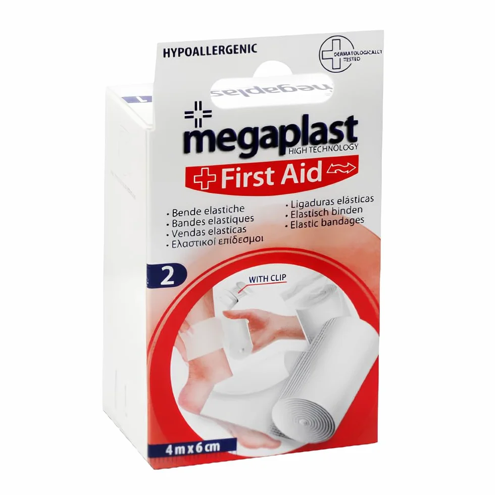 FORNOR MEGAPLAST 17840 Elastische Bandagen + Verschluss X2