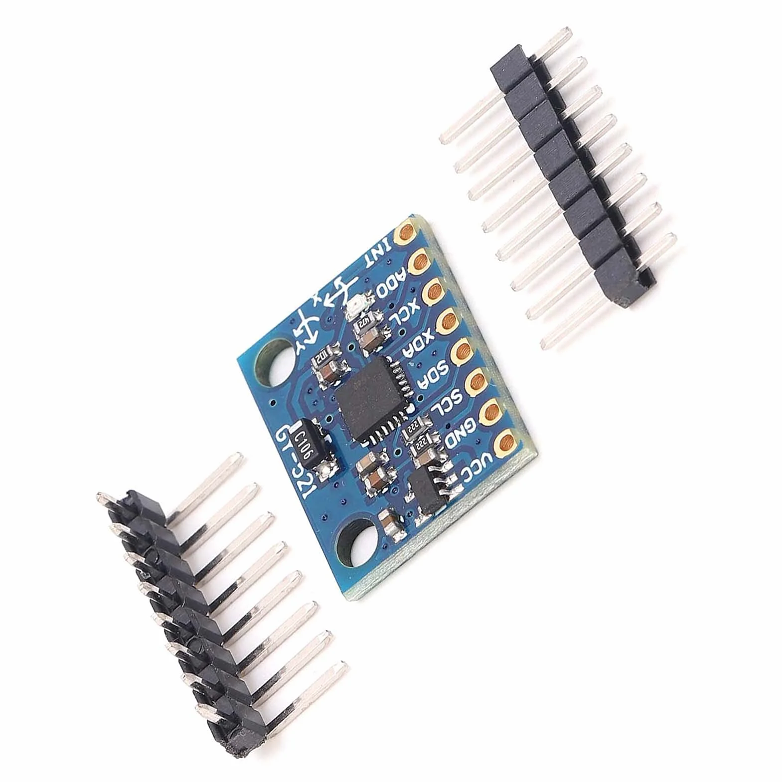 ZJchao Moduł MPU‑6050, 3-osiowy moduł Czujników żyroskopowych Czujników żyroskopowych Płytka Akcelerometru 6DOF GY‑521 MPU‑6050 PCB 3-osiowa Płytka Akcelerometru dla Systemu /