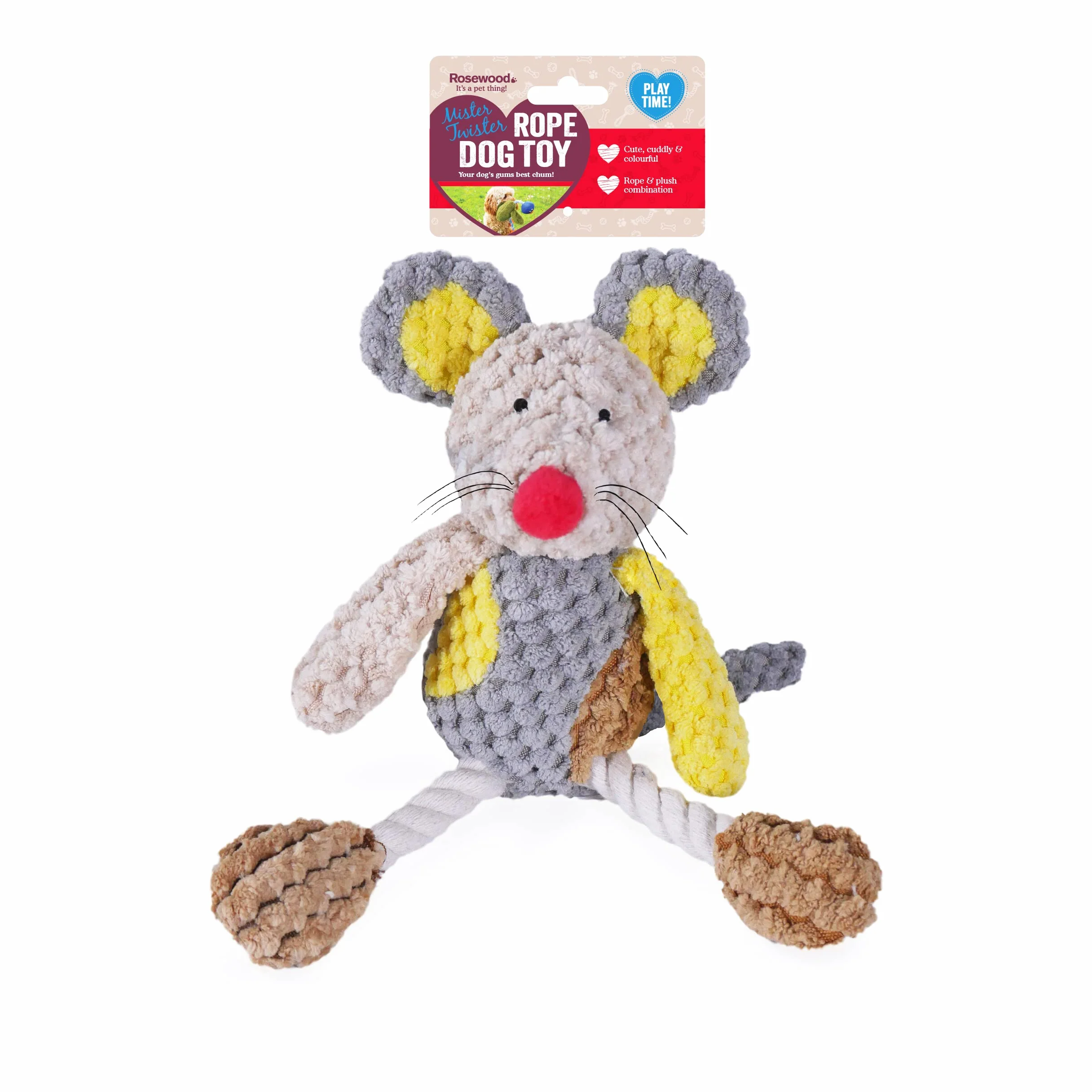Rosewood Molly Mouse zabawka dla psa, przezroczysta