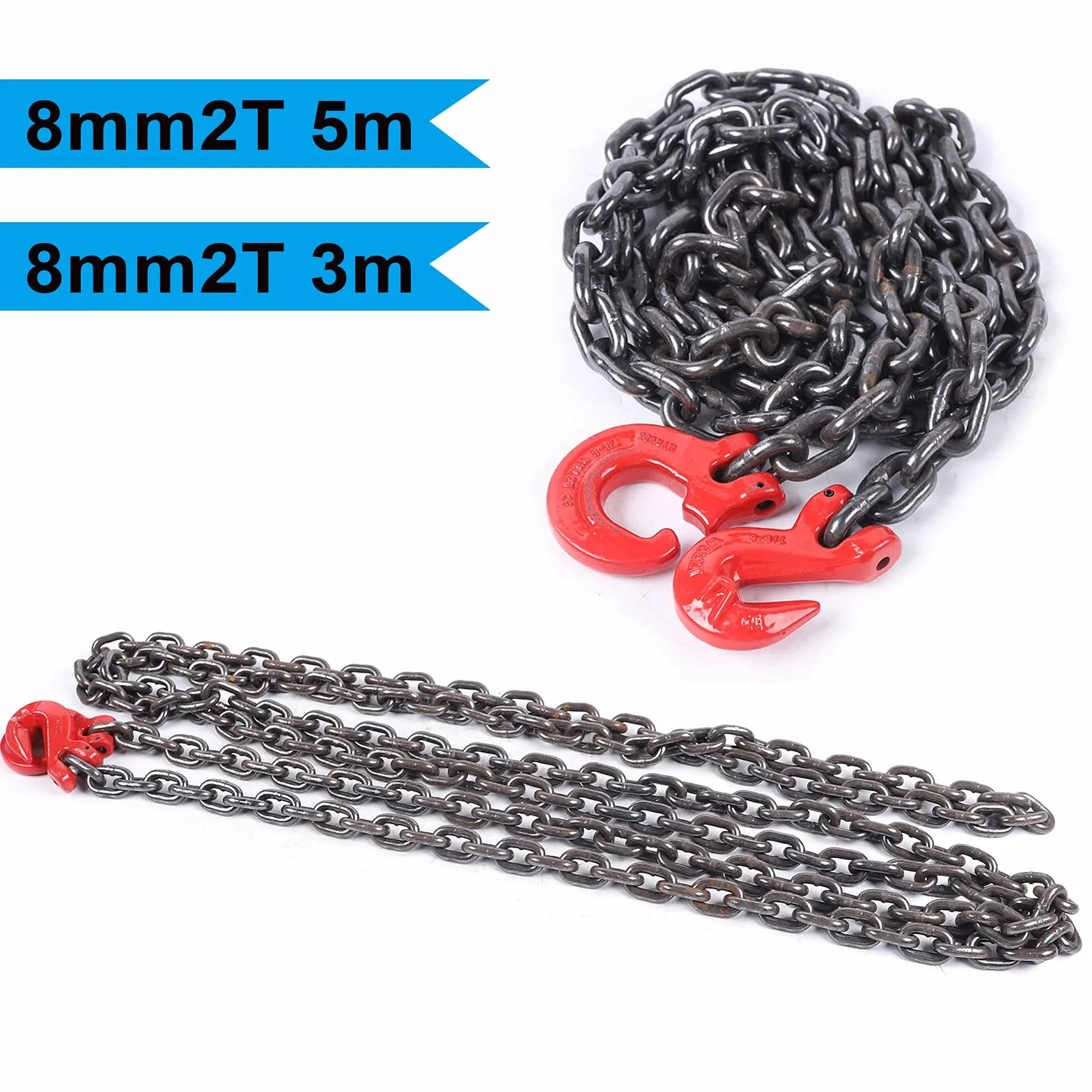 Łańcuch zawieszający 8 mm stal stopowa 2T podnoszący 5 m
