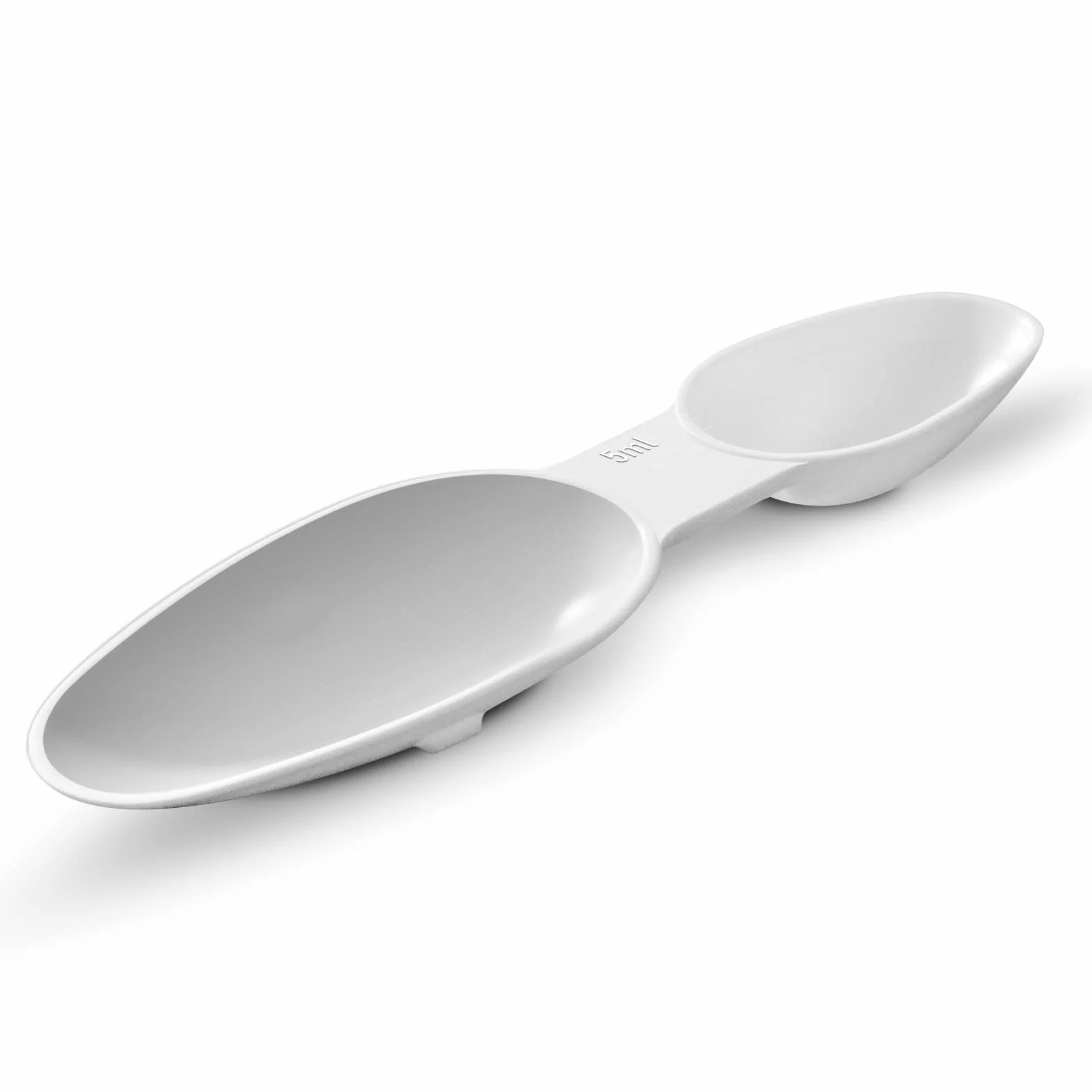 RE-GEN dwustronna łyżka do leków 5 ml/2,5 ml plastikowa wielokrotnego użytku 10 szt.