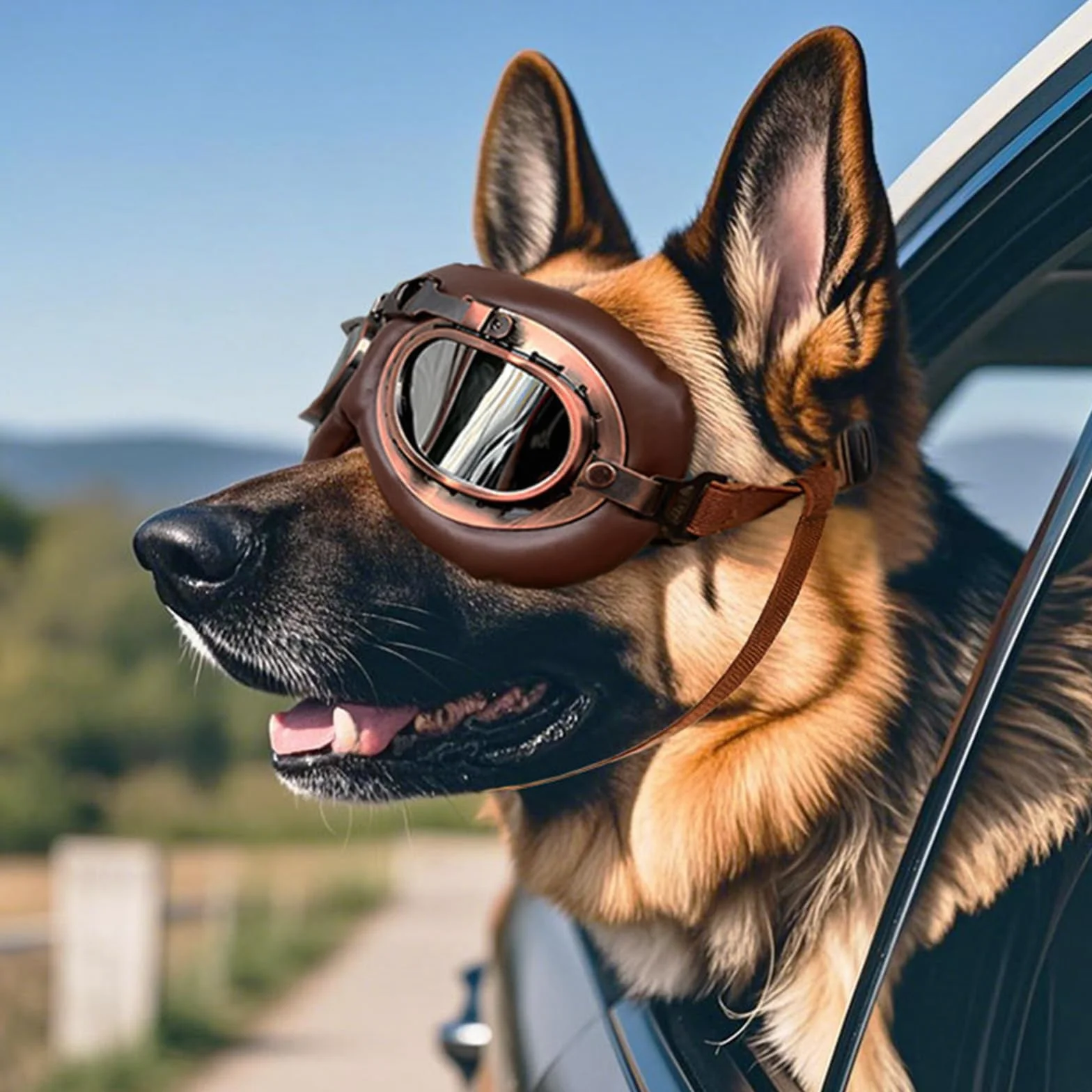 1 x gogle dla psów, retro okulary przeciwsłoneczne dla psów, ochrona przed promieniowaniem UV, wiatroszczelne okulary przeciwsłoneczne dla psów, okulary przeciwsłoneczne dla zwierząt domowych
