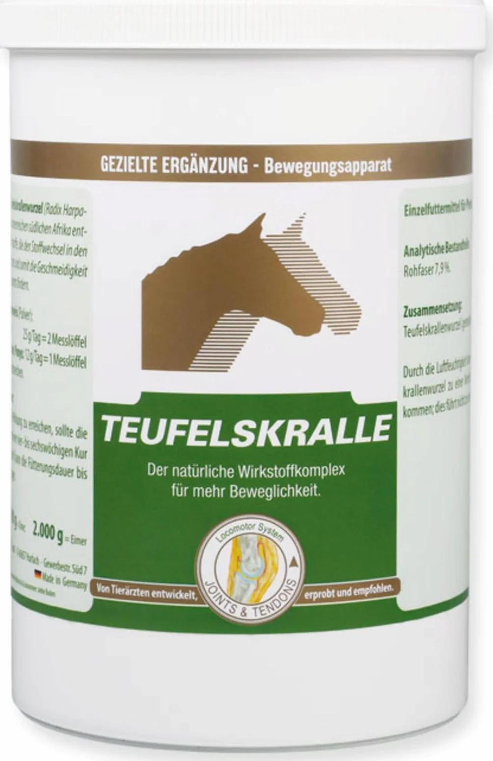 Diabelski pazur | 800 g | karma uzupełniająca dla koni | mielony korzeń diabelskiego pazura