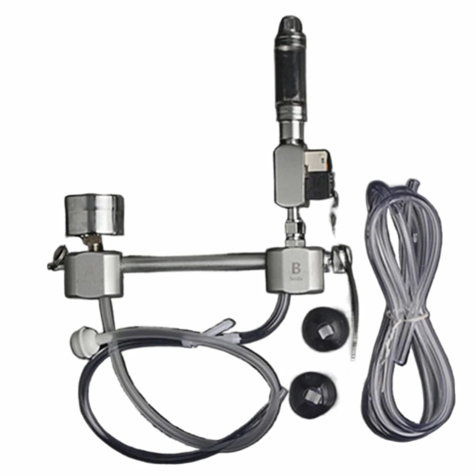 Sprzęt do spawania gazowego Akwarium DIY CO2 Zestaw systemu generatora z elektrozaworem licznikiem pęcherzyków zaworu dla roślin dla akwarium Niskie ciśnienia Akcesoria do pomp powietrza (Color : D01