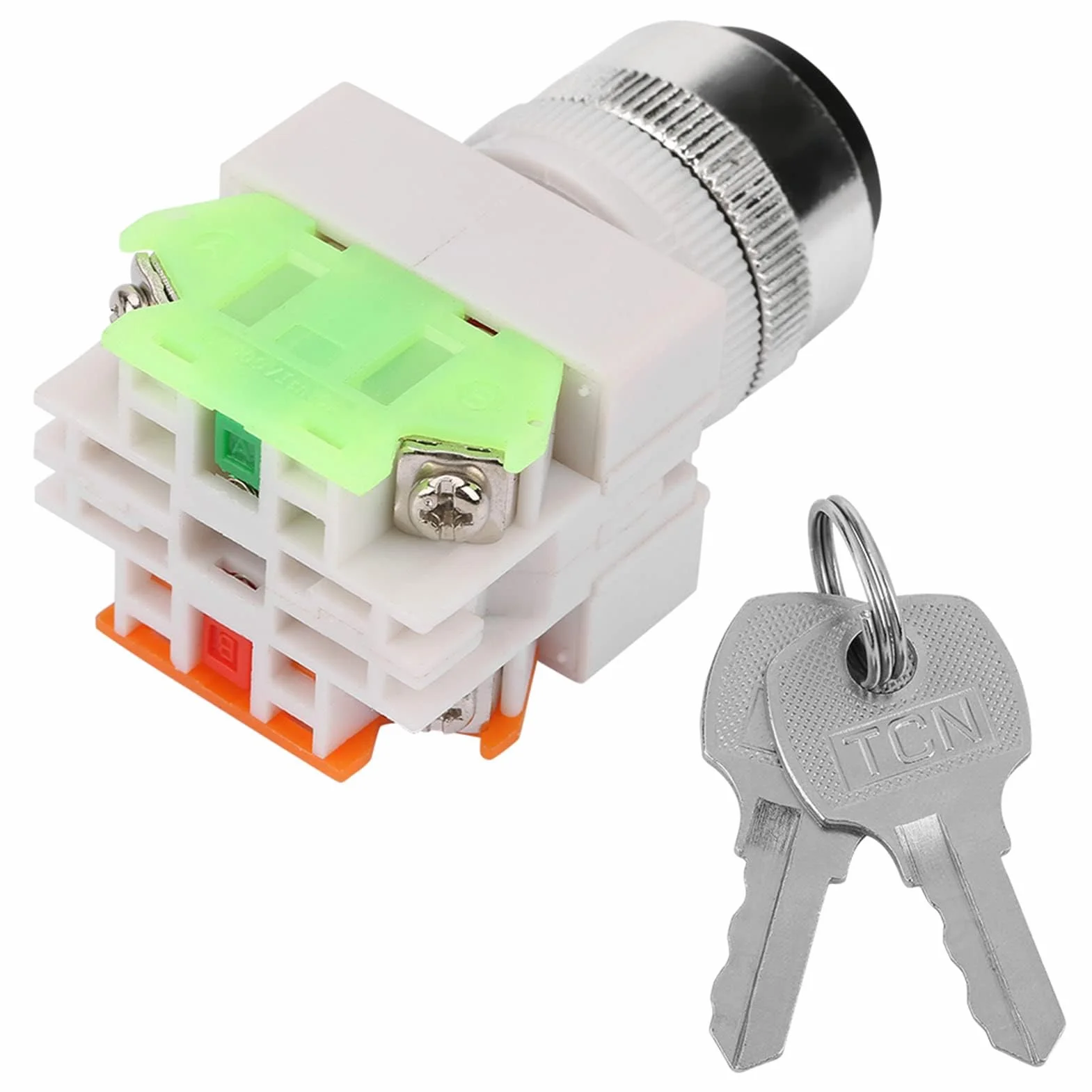 Kluczowy Przełącznik Kluczykowy Elektryczny 2-pozycyjny 22mm Montowany Przełącznik Obrotowy LAY37-11Y/21
