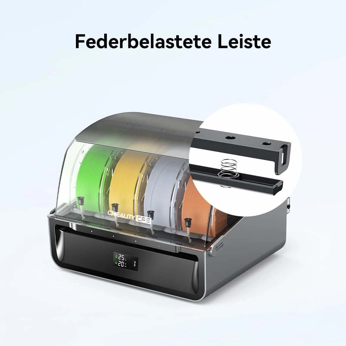Creality CFS system filamentu do K2 Plus Creality Hi, automatyczna identyfikacja filamentu, automatyczne zatrzymywanie wilgoci do filamentu