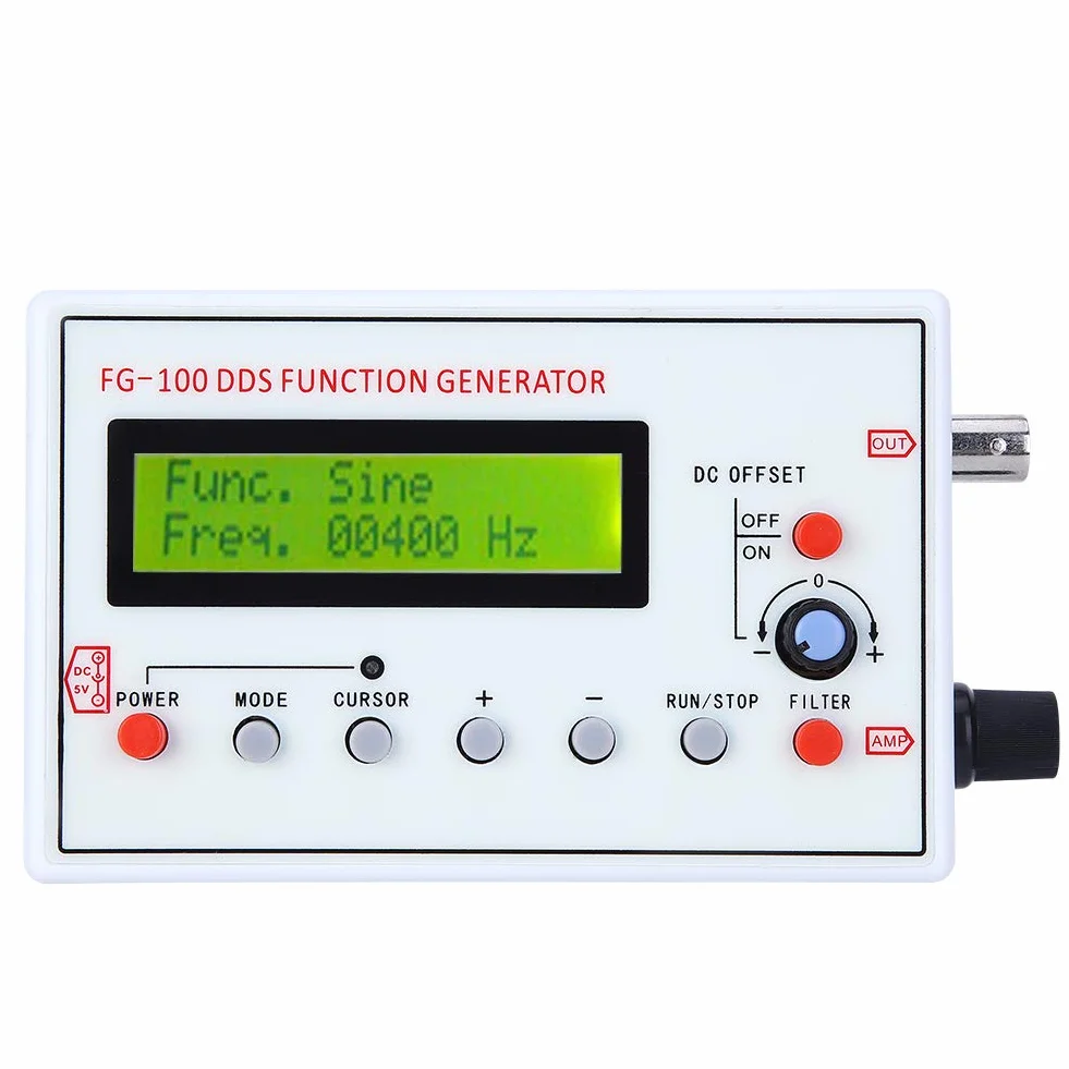 FG-100 Generator Funkcji DDS 1Hz-500kHz Źródło Sygnału