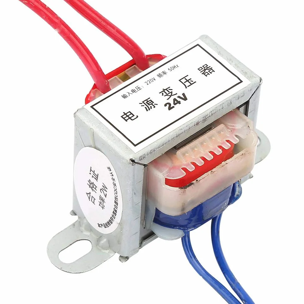 Transformator mocy AC 220V do AC 24 V 50 Hz 2W do pojazdów silnikowych, energii elektrycznej (24 V)