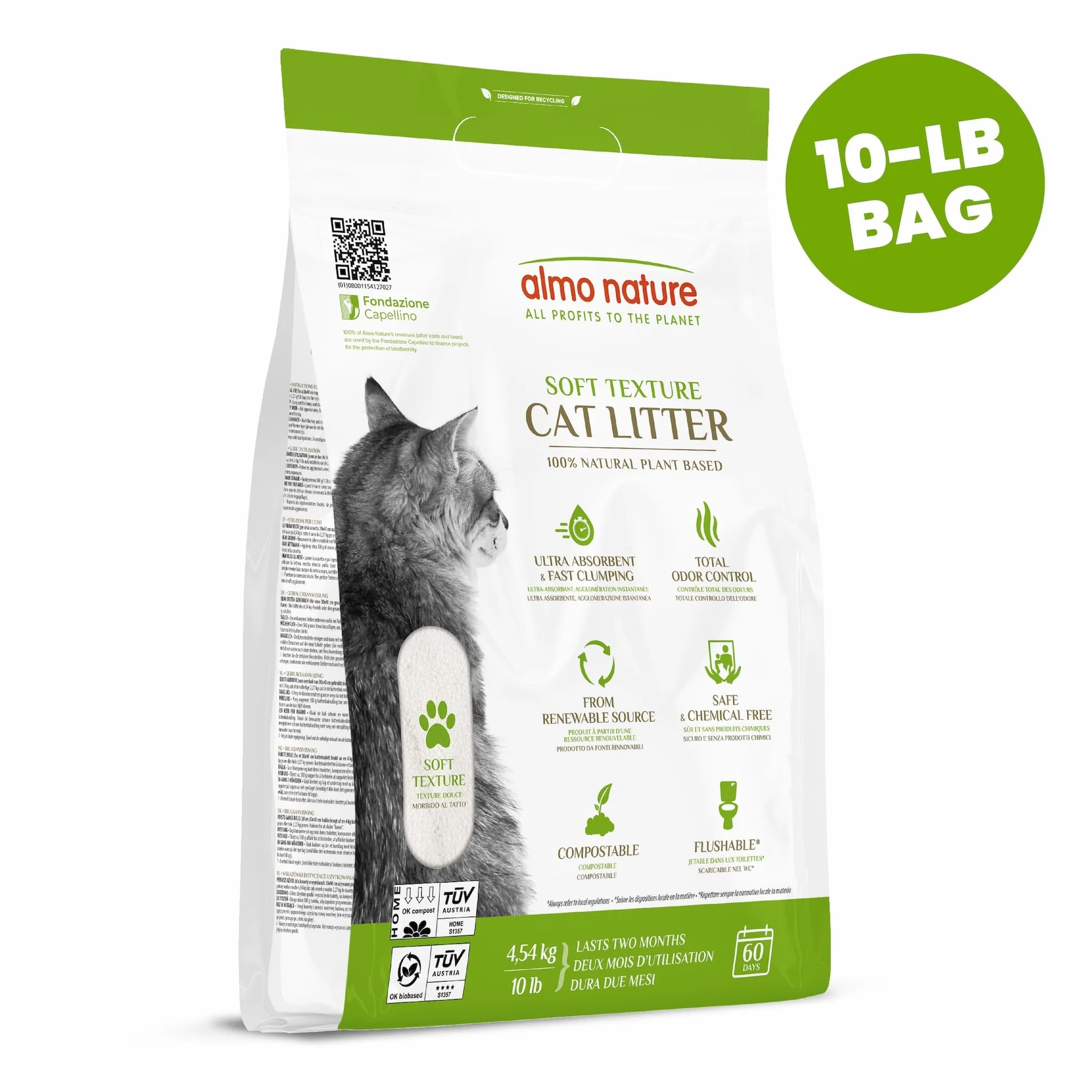 Almo Nature Natural Żwirek dla Kota, 4.54 kg