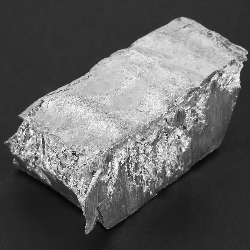 Sztabka Cynku, 1 Kg / 2,2 Funta Wysoka czystość 99,995% Cynk Zn Próbka Bryły Bloku Metalu