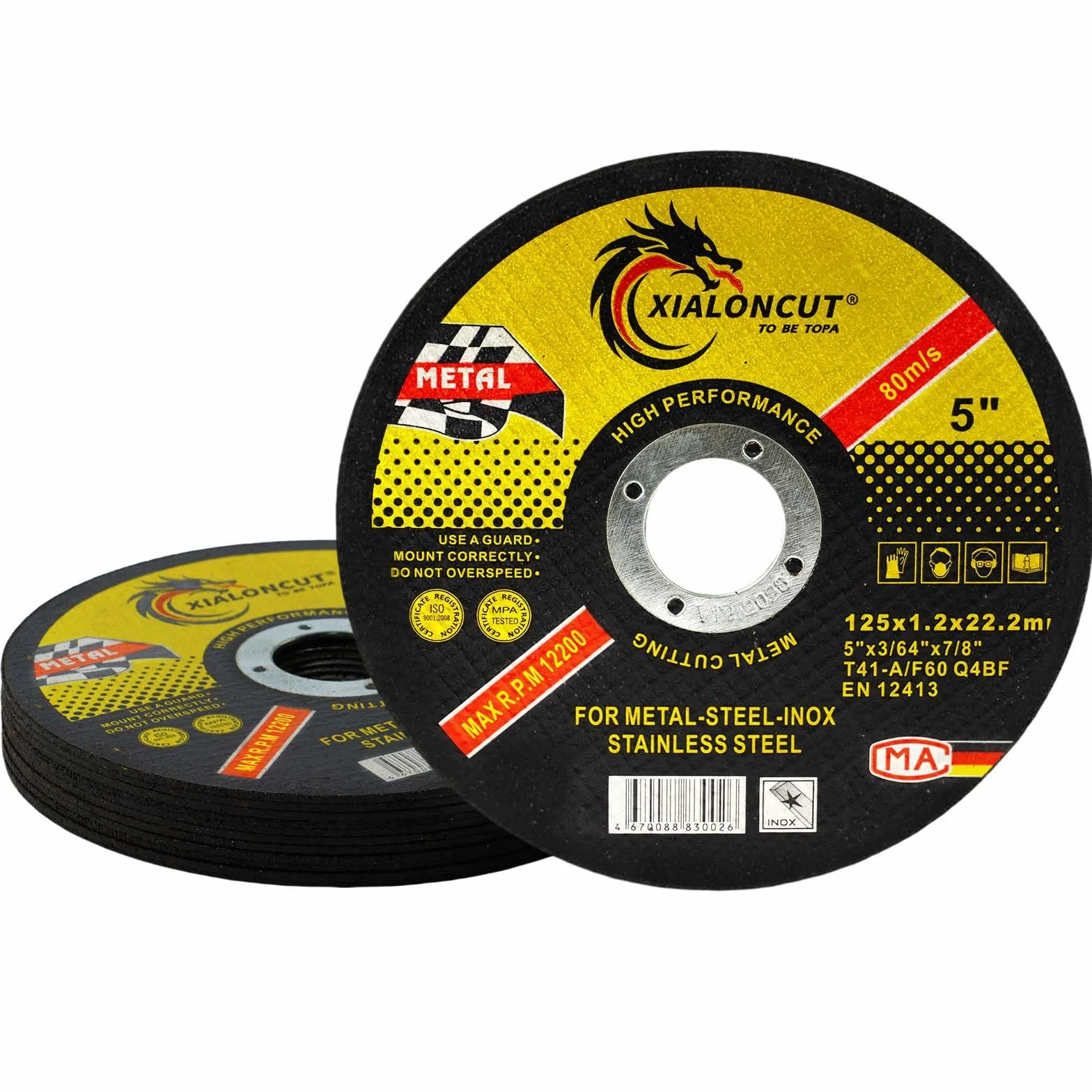 125 mm metalowa tarcza tnąca do szlifierki kątowej, 125 x 1,2 x 22,2 mm tarcza tnąca 12 sztuk, bardzo cienka tarcza elastyczna do metalu, stali nierdzewnej, stali, żelaza, rury stalowej