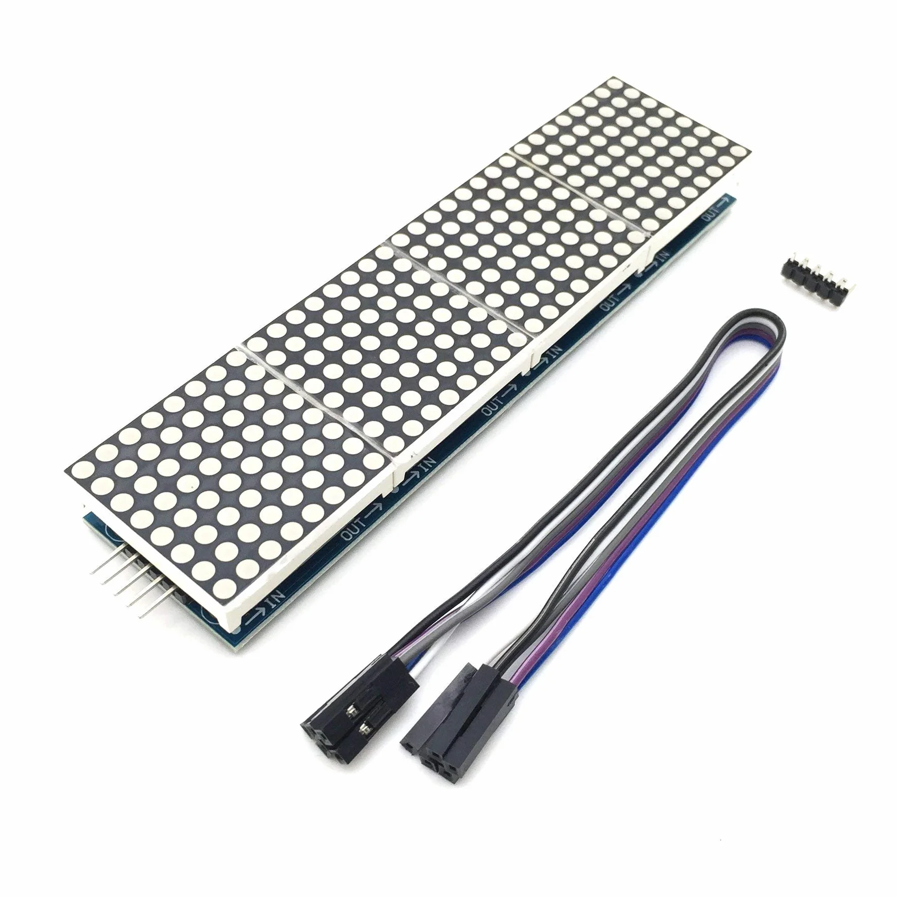 4 w 1 Dot Matrix MAX7219 MCU LED Display Module DIY Kit for Arduino