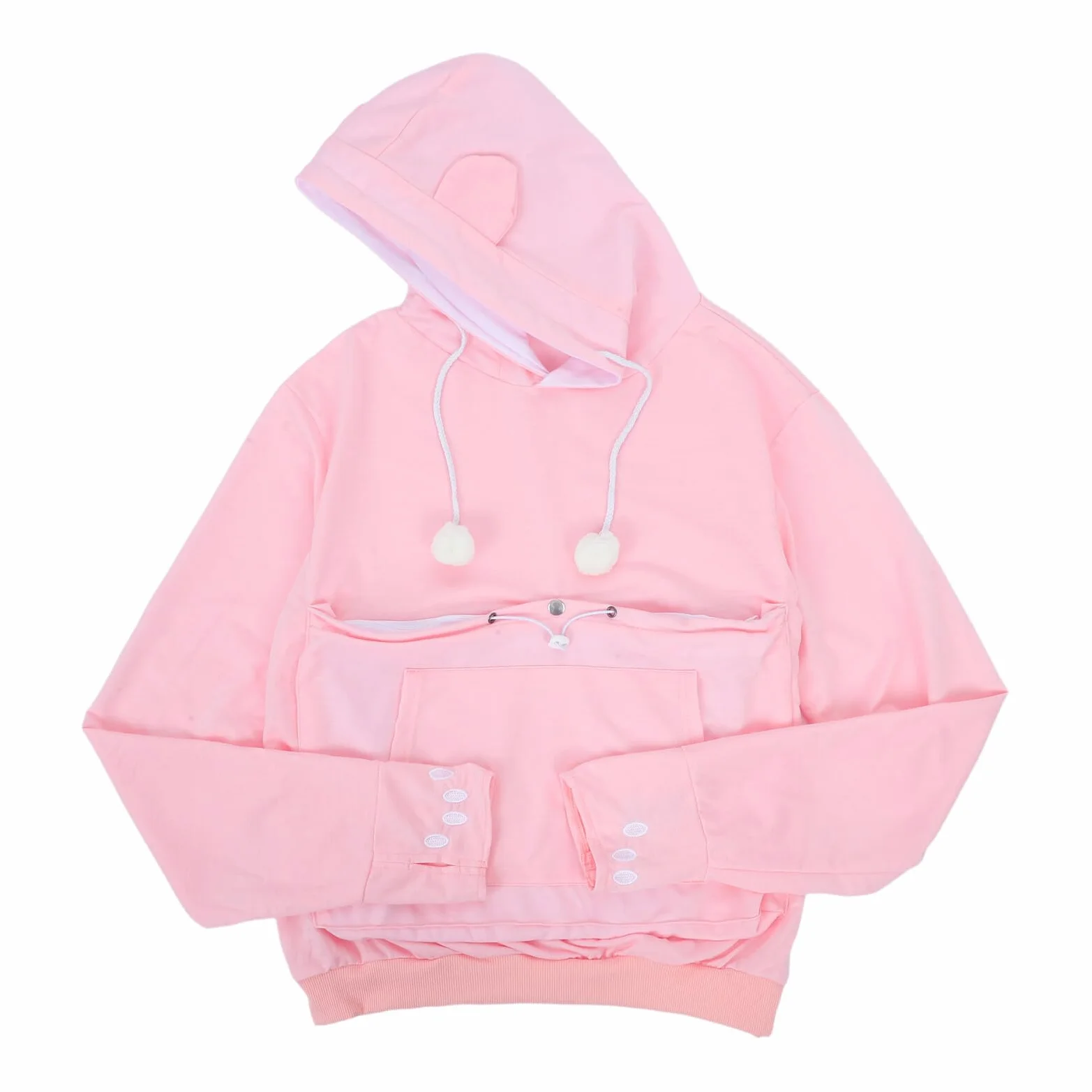 Toyvian Unisex Bluza z Kapturem z Kieszenią Zwierzaka Wytrzymały i Miękki Dog Carrier Sweater dla Małych Psów Kotów Królików Wygodna i Bezpieczna Do Noszenia Co Dzień