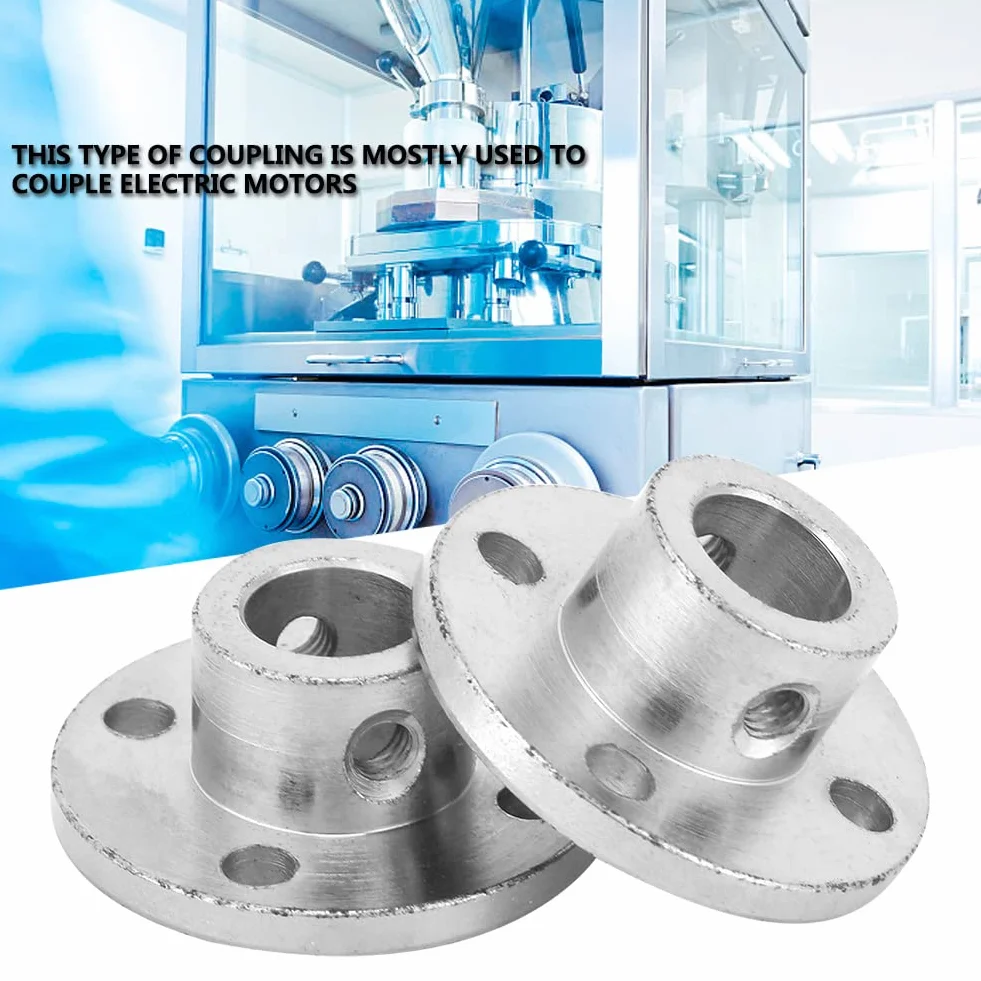 Złącze kołnierzowe, 2 szt. M4 sztywne złącze kołnierza złącze wału silnika ID 10 mm od 16 mm złącze wału prowadzącego silnika sprzęgło osi łożyska złączki