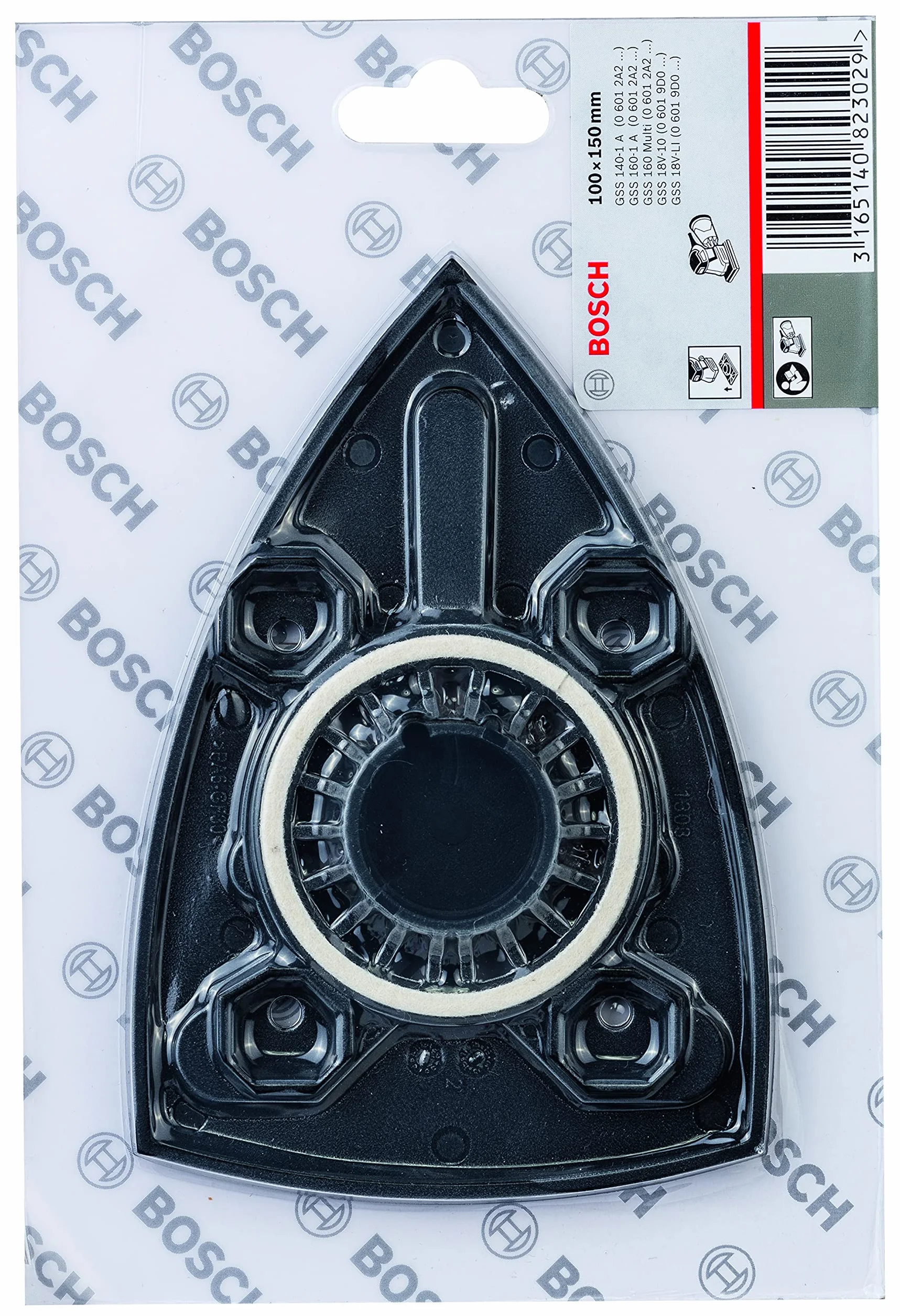 Bosch Professional 1x Płyta oscylacyjna (110 x 150 mm, Akcesoria do szlifierek orbitalnych)