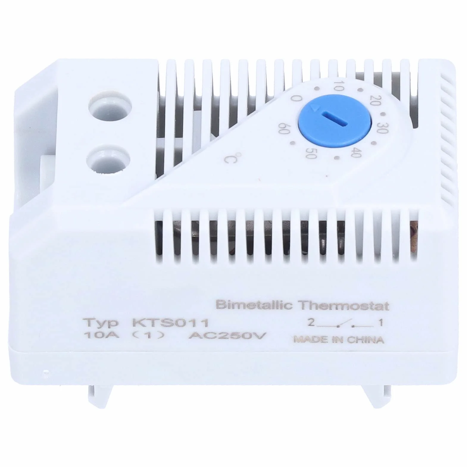 Mechaniczny Termostat KTS 011, Kontroler Bimetaliczny 0-60°C, Montaż Szyny DIN