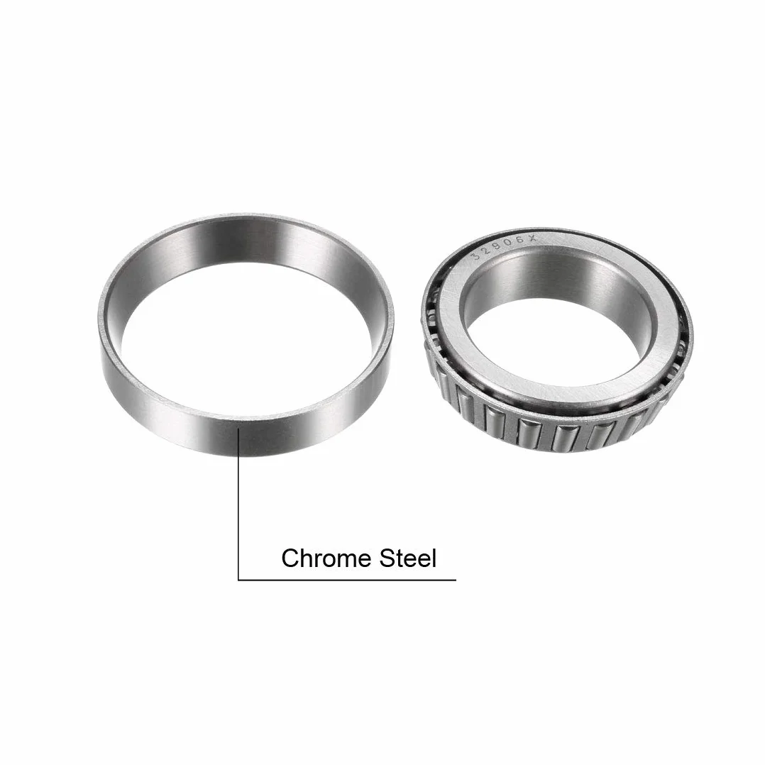 sourcing map 32906 x taśma rolka łożyska stożek i pokrywa seria 30 mm wiertło 47 mm średnica zewnętrzna 12 mm szerokości