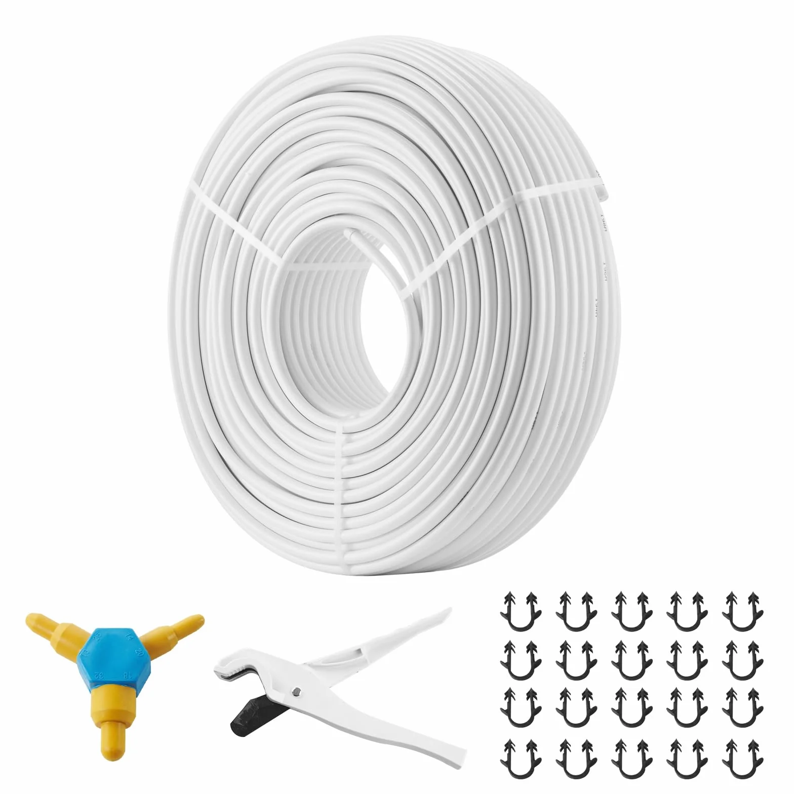 VEVOR P49-1-200 AL 5/8" Rura PEX Plastikowa kompozytowa bariera tlenowa 0,08" Grubość Radiant Heat Floor Hydraulika 200 m