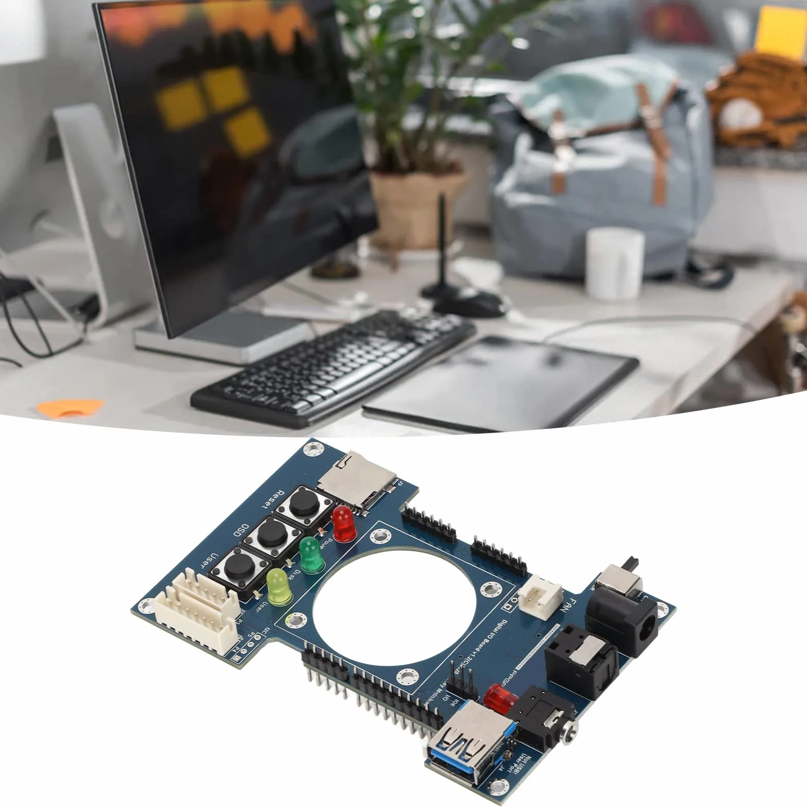 Cyfrowa Płyta IO, Profesjonalne Lutowanie Ręczne V1.2 dla Mister FPGA 7 Port USB Płyta IO dla Akcesoriów Terasic DE10 Nano