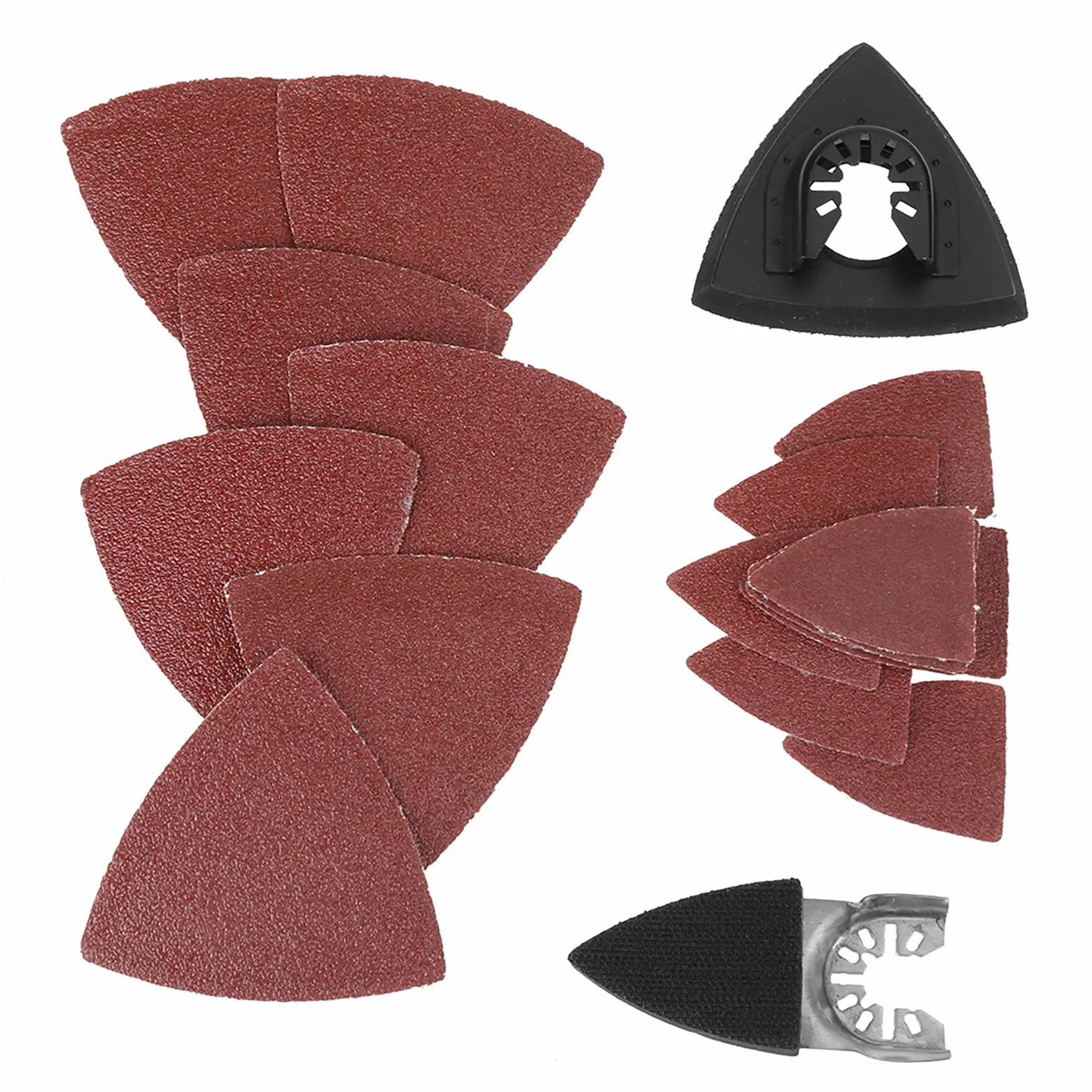 82 stücke Oszillierende Säge Schleifsatz Oszillierende Multi Tool Sand Pad für Stanley Multimaster