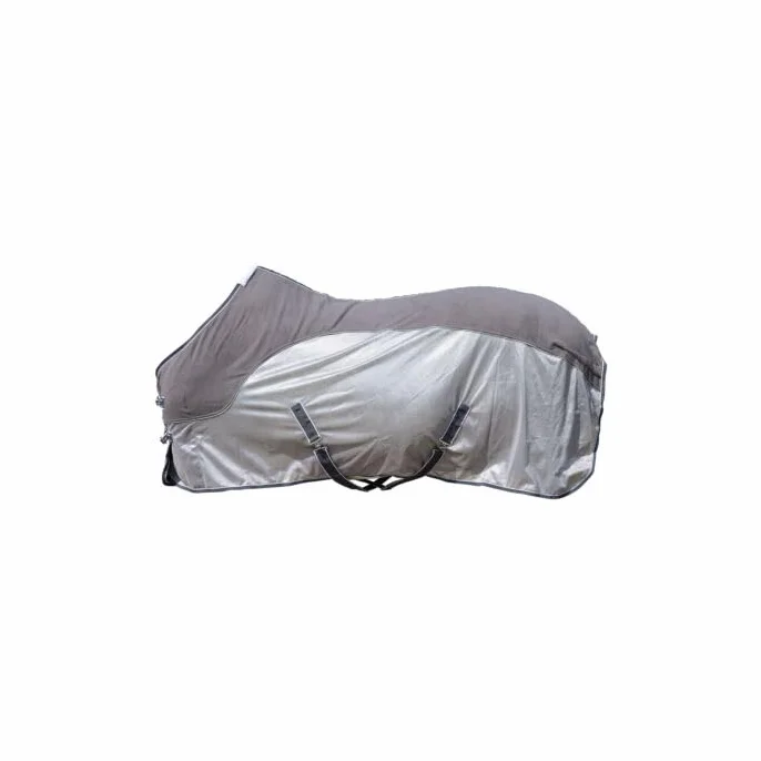 HKM Comfort Derka siatkowa z polarem Ciemnoczerwony/Czarny 135