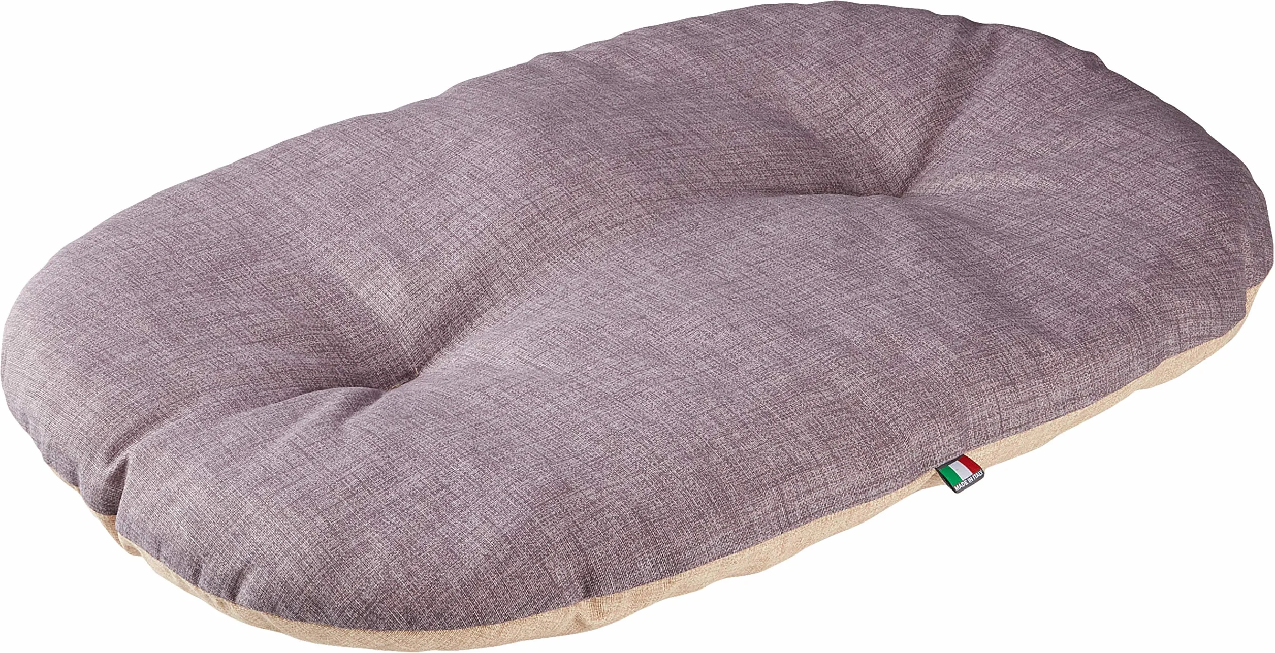 Kerbl Pet 80356 poduszka do leżenia Loneta, 82 x 57 cm, brązowa/szara