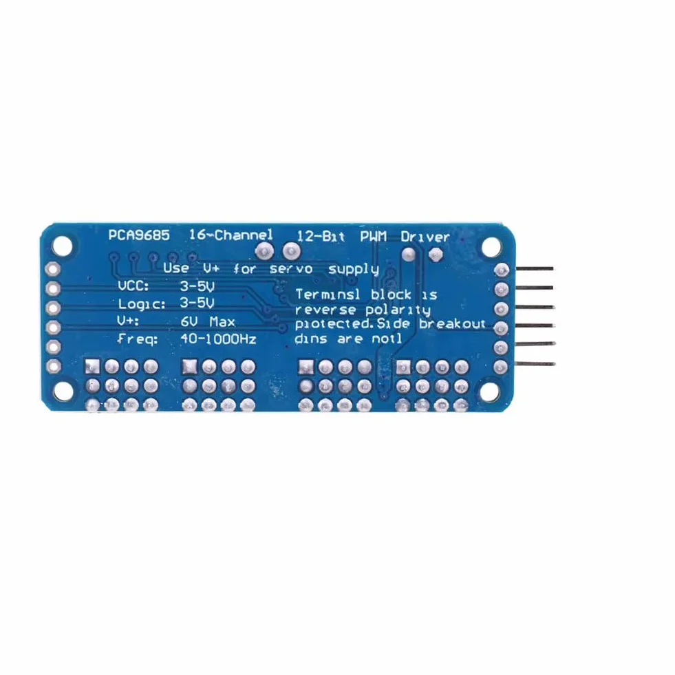 PCA9685 16-kanałowy 12-bitowy sterownik serwo PWM IIC moduł do Arduino