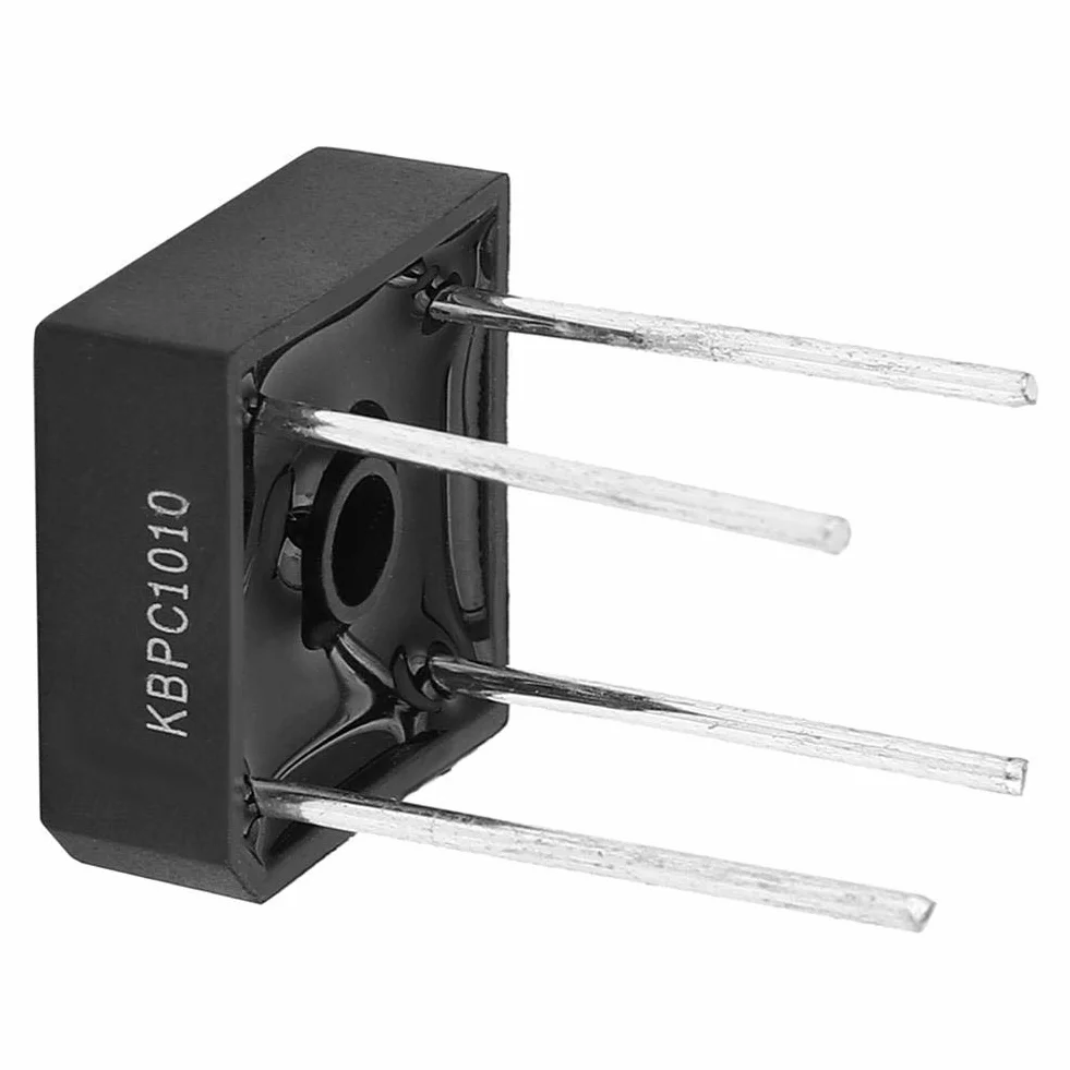 KBPC-1010 Brückendiodengleichrichter 10A 1000V 4-Pin Stabile Leistung(5Pcs)