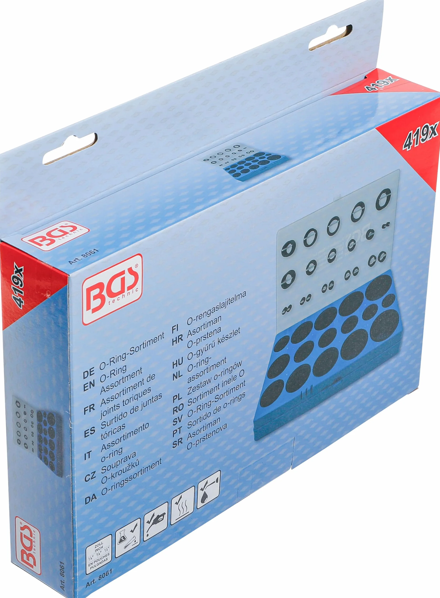 BGS 8061 Zestaw o-ringów calowe 419 szt.
