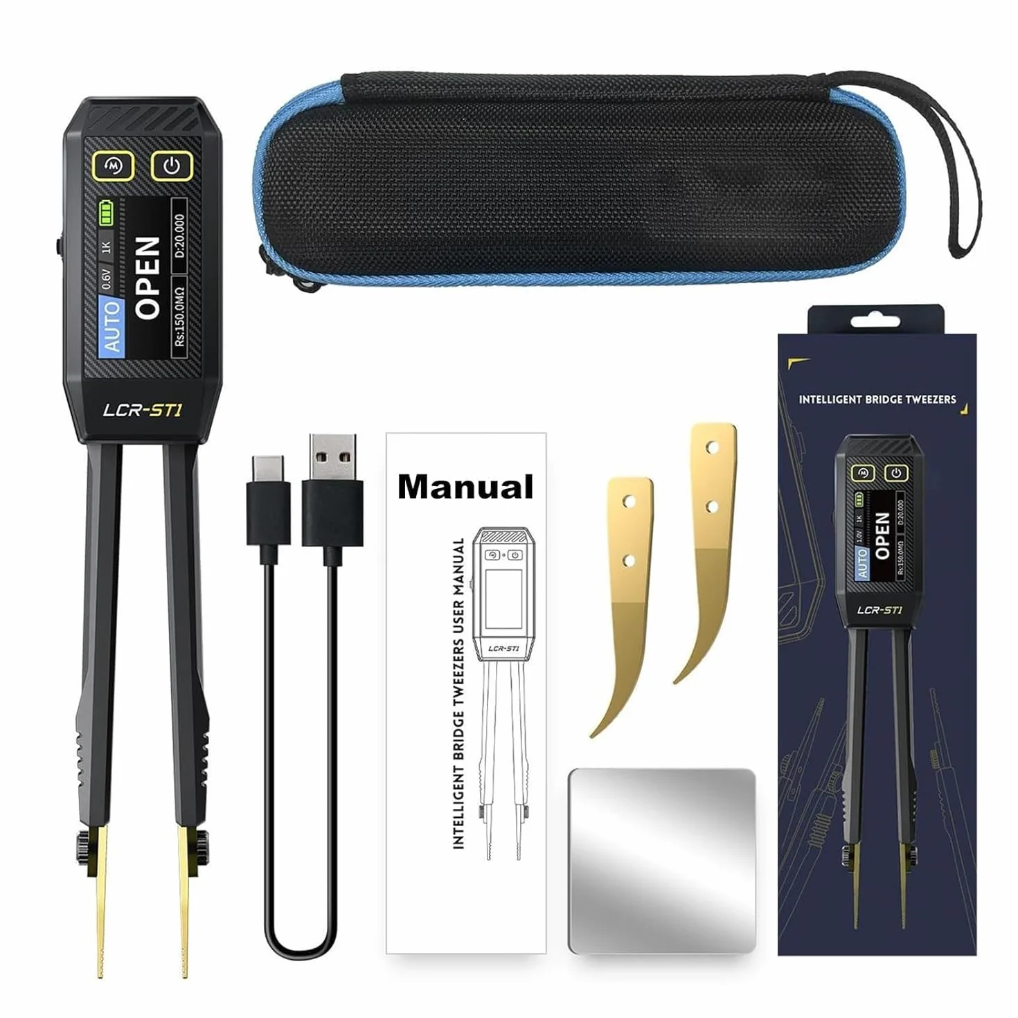 DEWIN LCR-ST1 Smart Tweezer Bridge Kit, cyfrowy tester komponentów