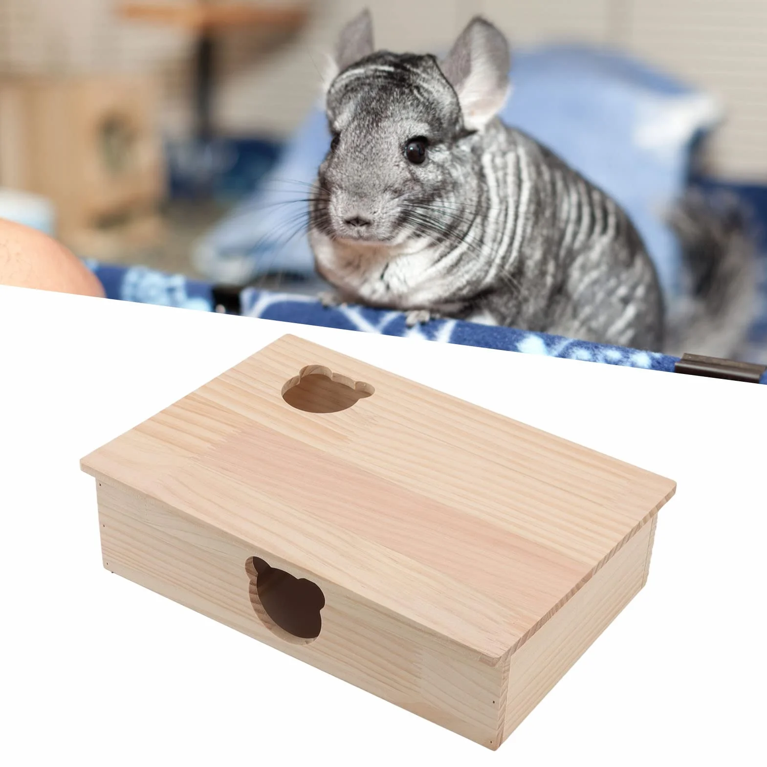 Maze Hamster Hideout, wielokomorowa mała kryjówka dla zwierząt domowych z ruchomym dachem dla chomików myszy myszoskoczki