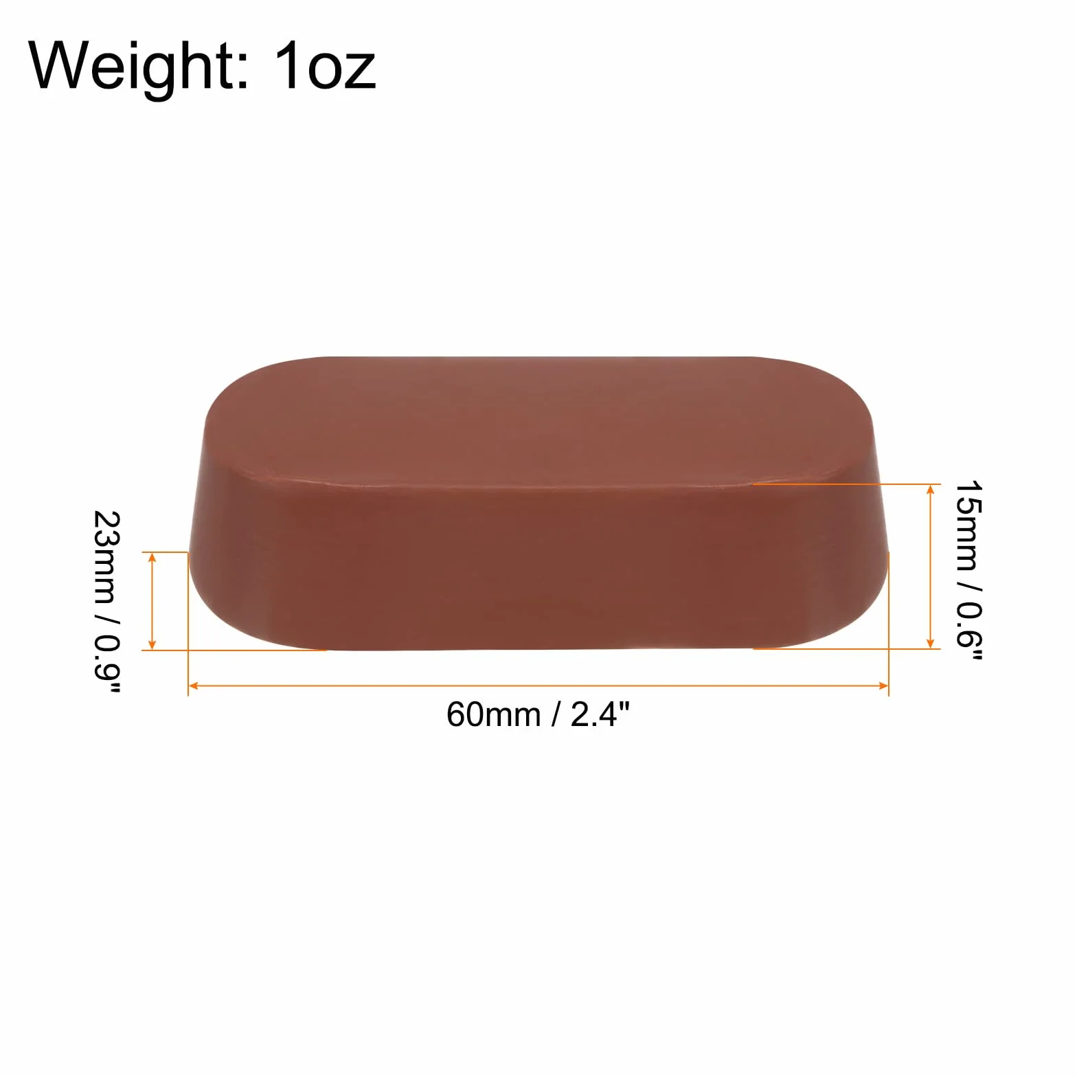QUARKZMAN Pasta polerska 30 g, brązowa pasta ścierna do metalu (60 x 23 x 15 mm) do stali nierdzewnej, miedzi, aluminium i politury lustrzanej