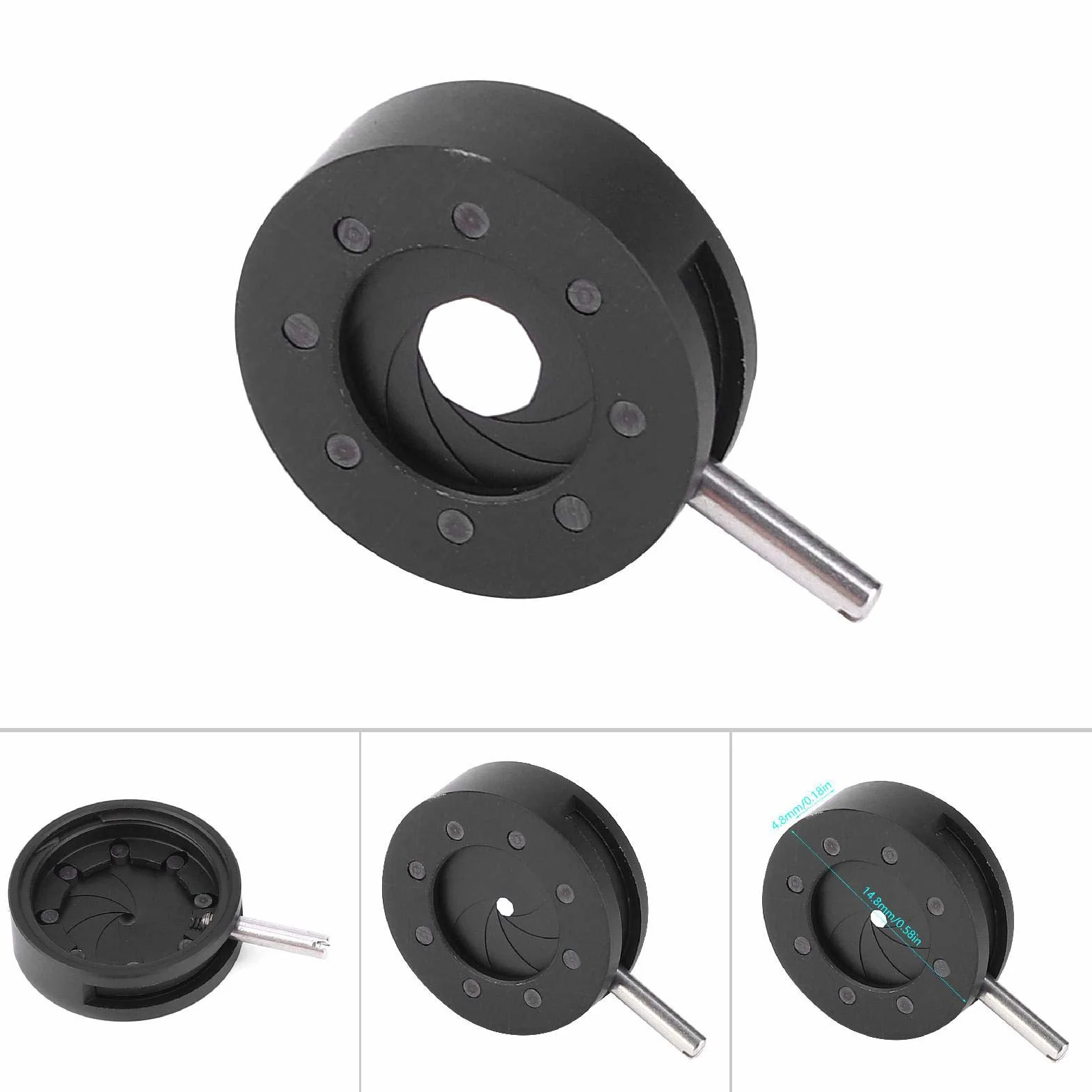 Mikroskop Iris Adapter Membran Optyczny SK8 Adjustable Microscope Diaphragm