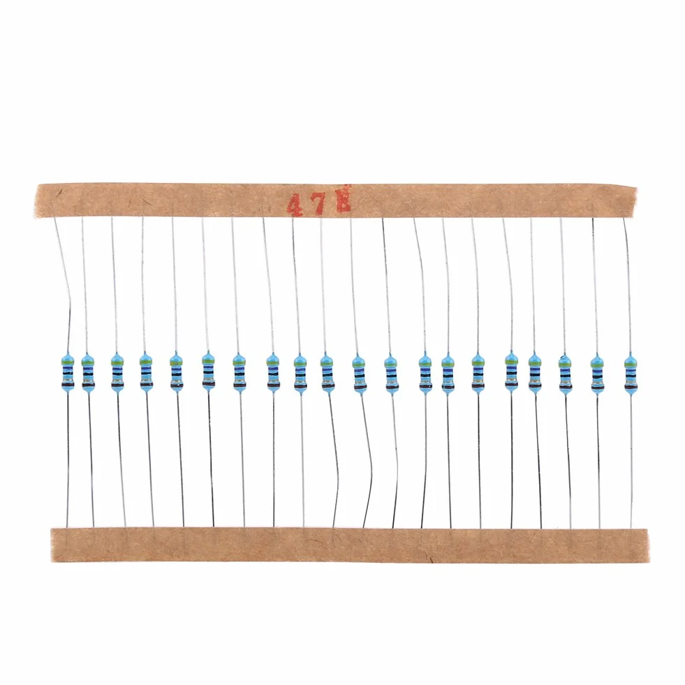 1280 stücke 1 / 4W Widerstand Kit Sortiment, 64 Werte ohm Metallschichtwiderstände Sortiment Komponenten Kit Set 1-10 Mt