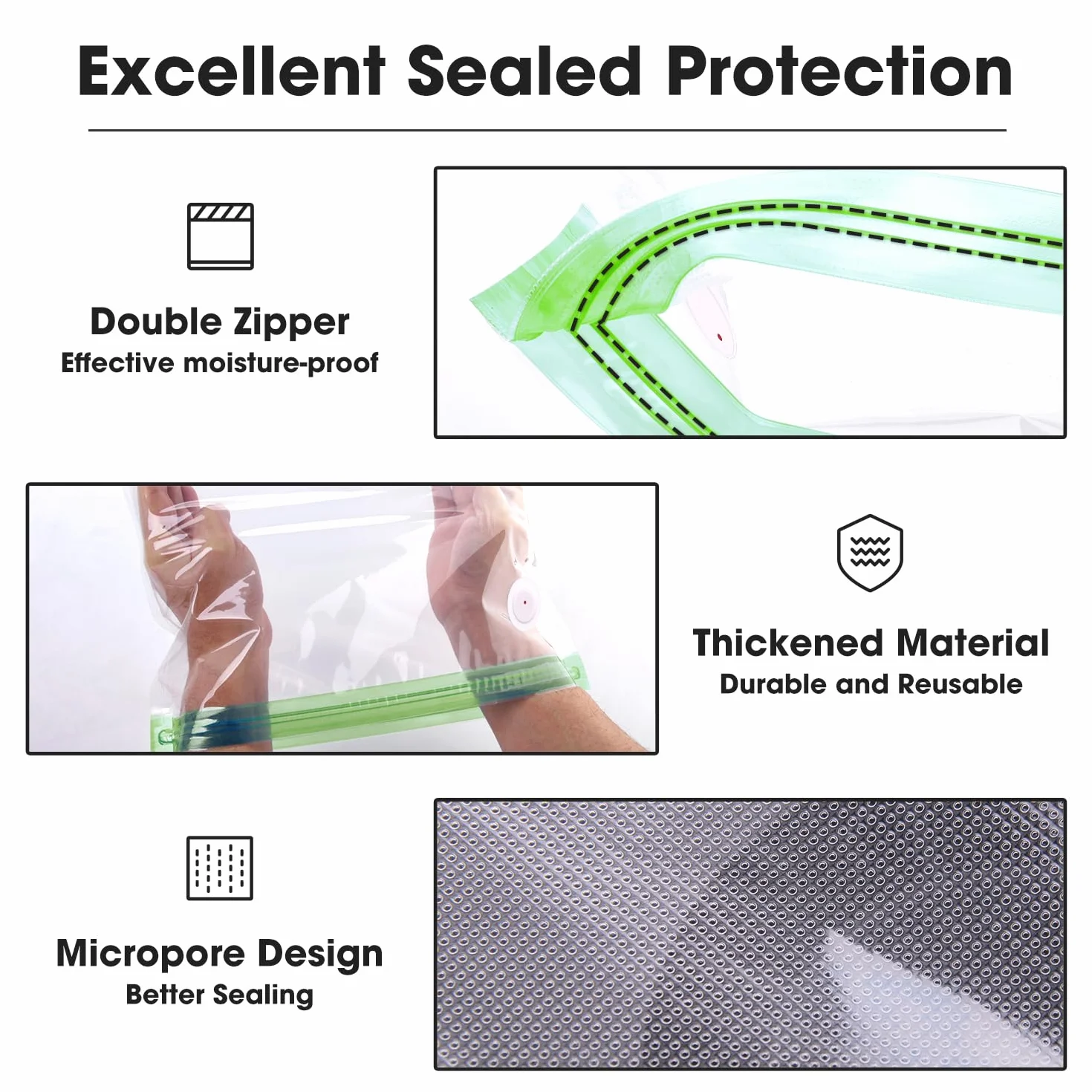 eSUN Zestaw worek próżniowy do przechowywania filamentu 3D 10 sztuk z pompką USB