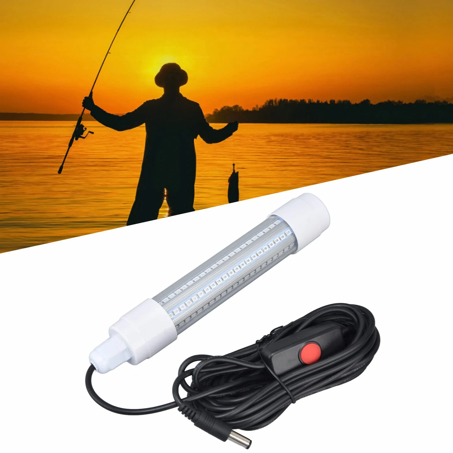 Super Light 126 LED LED Lights, 360 ° Ray, IP68 Wodoodporna Nocna Lampa Rybak