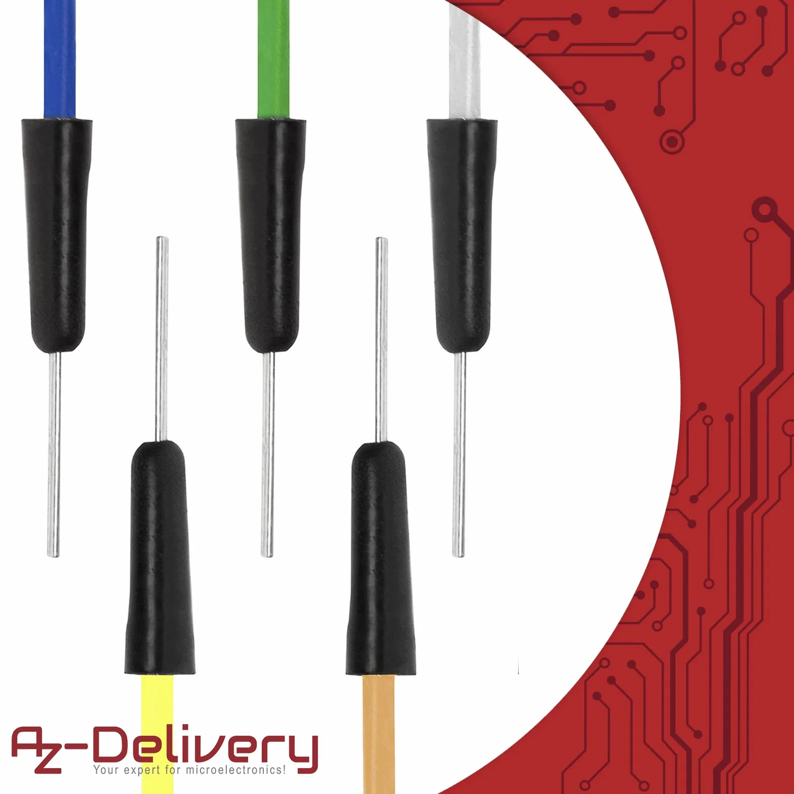 AZDelivery 65szt. Jumper Wire Cable Jumpers kompatybilny z płytką stykową Arduino Raspberry Pi