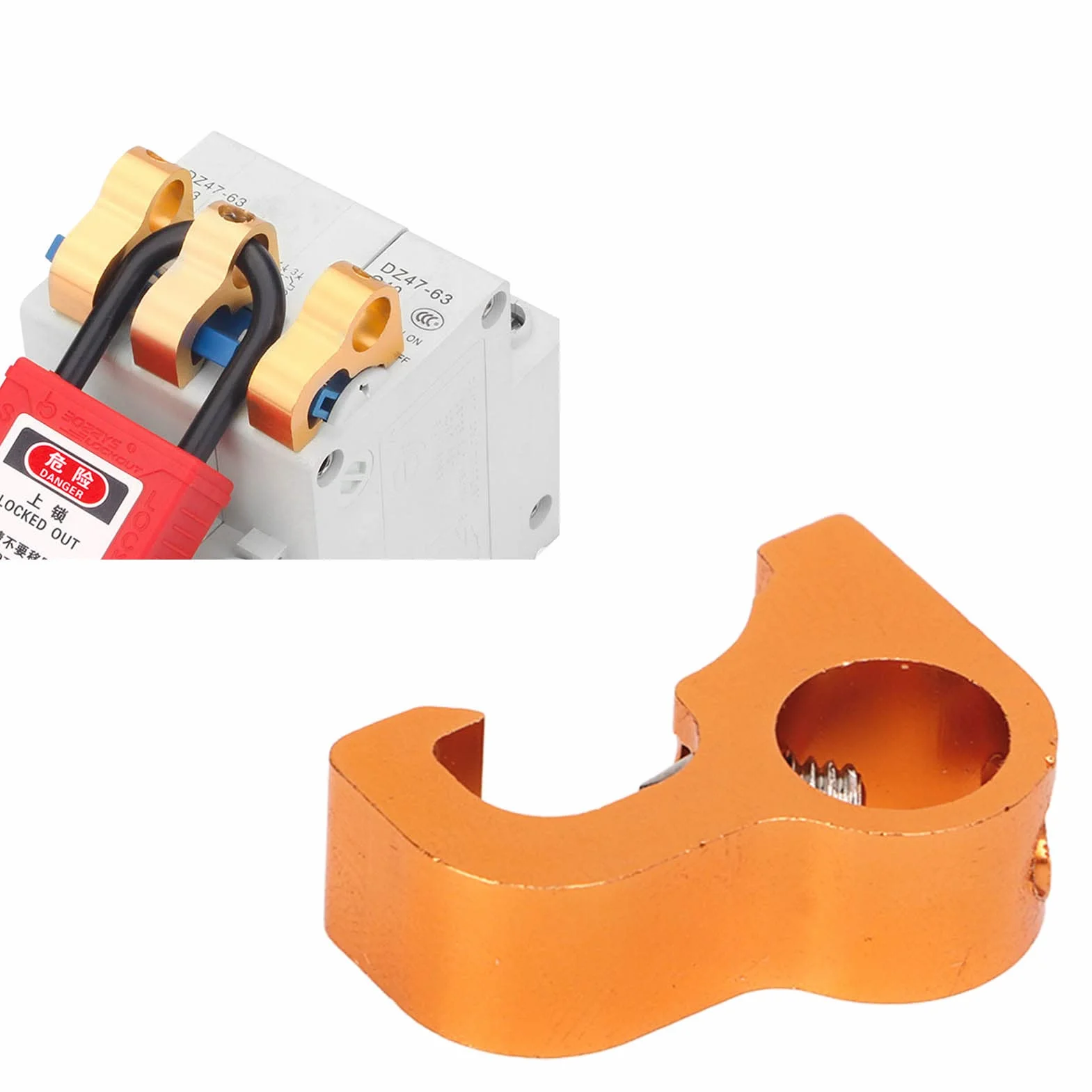 Zestaw Blokujący Tagout, Blokada Tagout Lock Mikroelektryczna Kłódka Blokująca ze Stopu Aluminium do Przemysłowych Rozdzielnic Elektrycznych