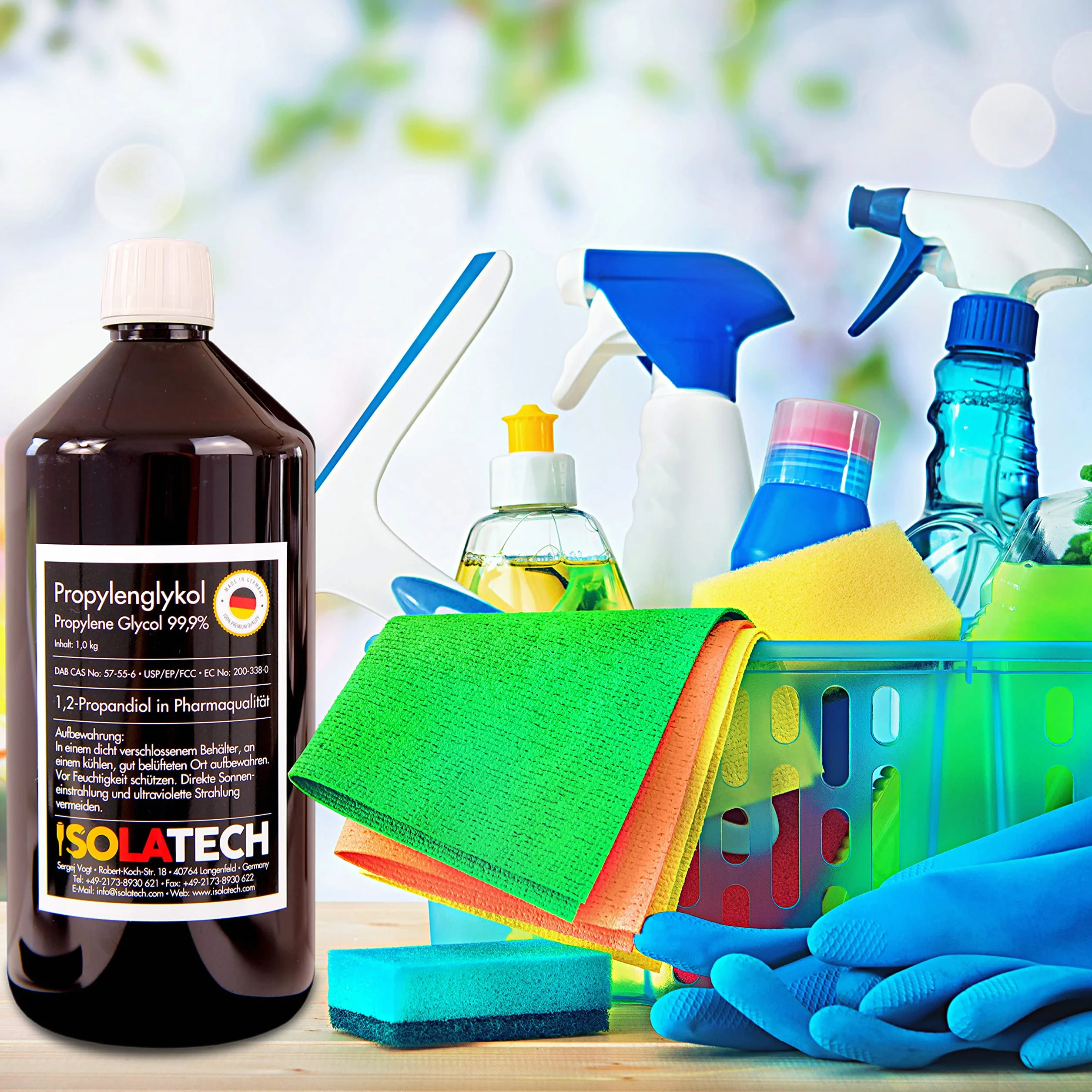 ISOLATECH Glikol propylenowy 10L Kanister 99,9% jakość farmaceutyczna 1,2-propanodiol