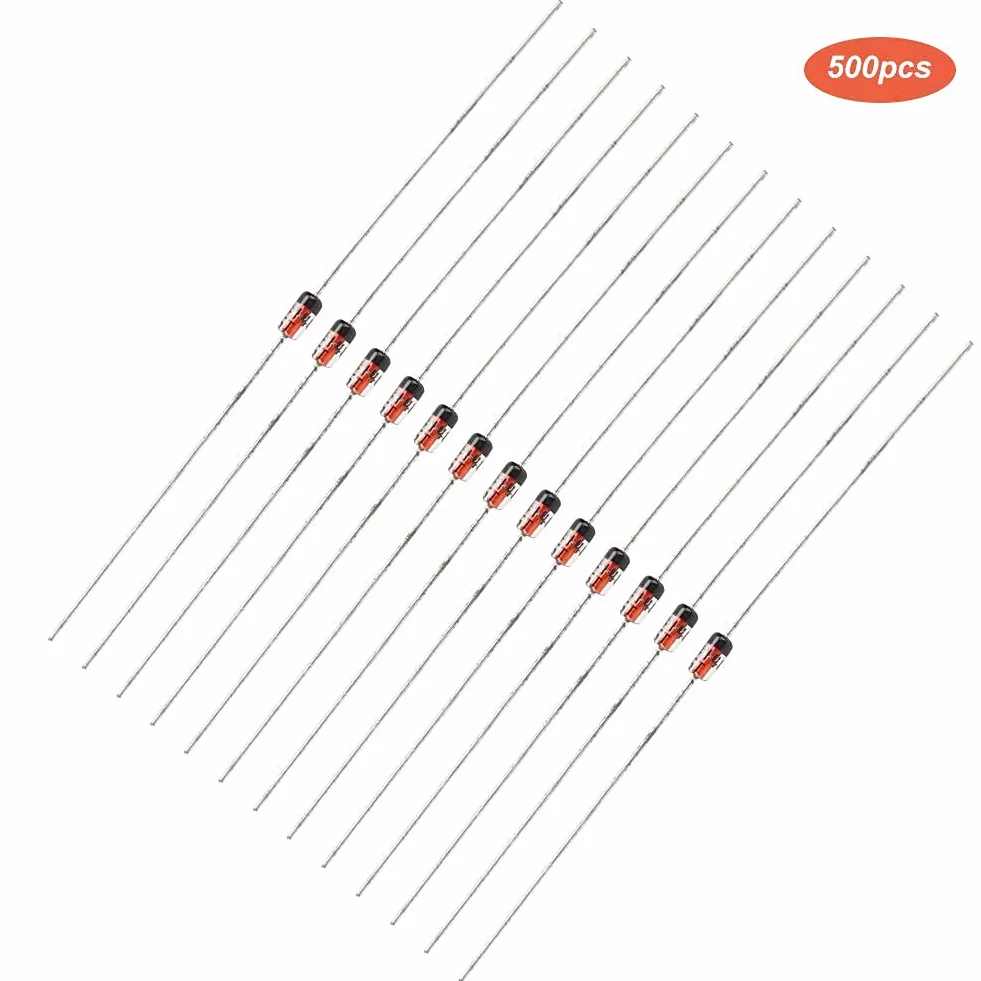 Dioda szybkiego przełączania 1N4148 200 mA 100 V 500 sztuk