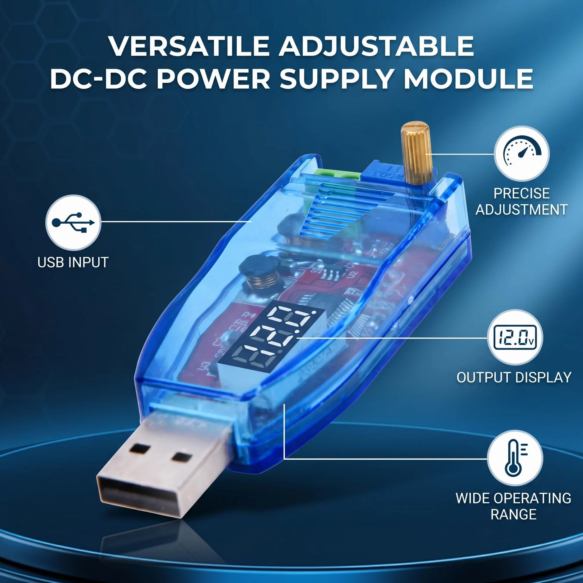 Regulator napięcia DC/DC Step Up/Down 5V-24V Regulowany moduł zasilania USB
