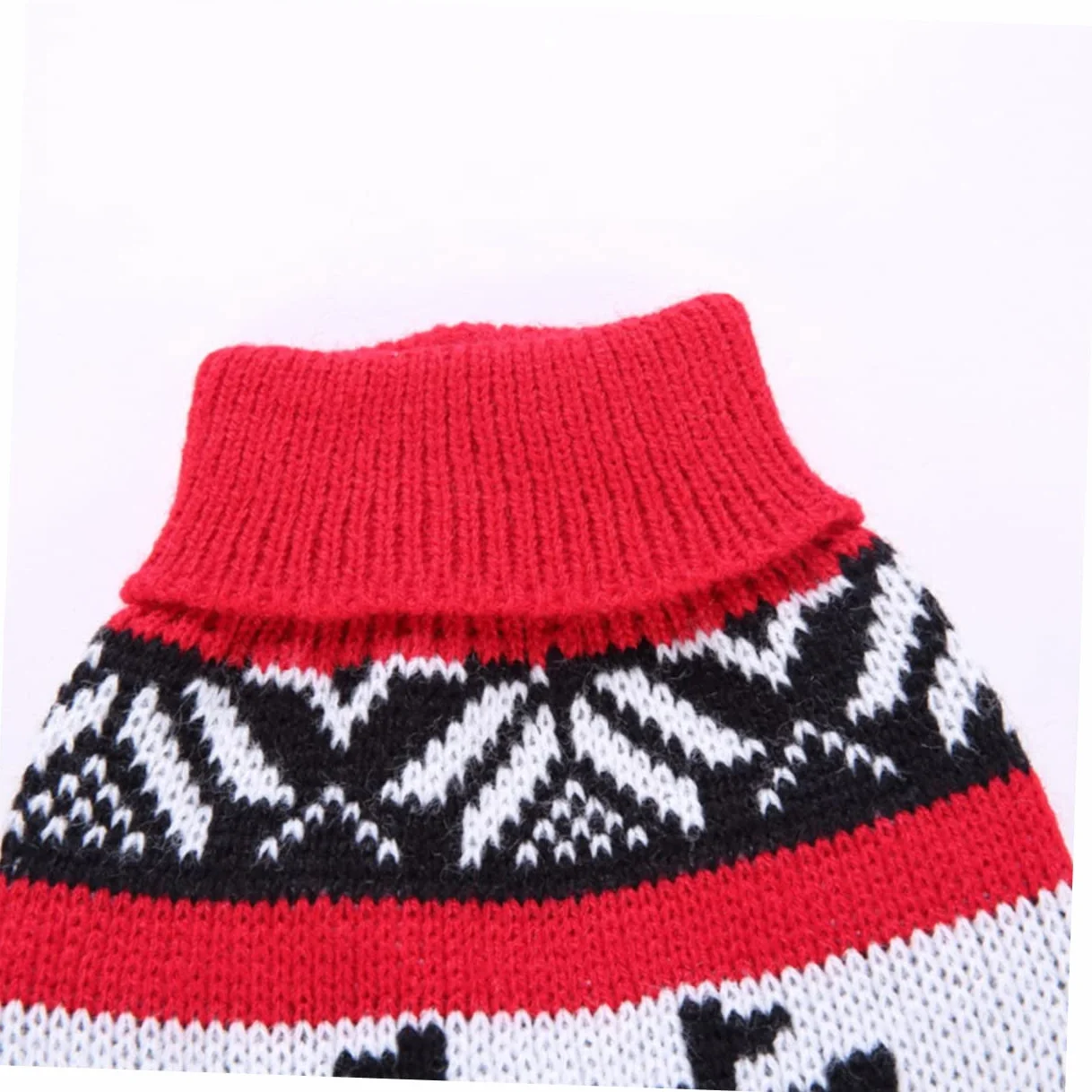 ORFOFE Sweter Dla Psa z Turtleneckiem Motyw Świąteczny Czerwony Sweter Zimę Xl Idealny Festiwale i Imprezy z Pupilem Wygodny i Łatwy Praniu Doskonały Świąteczne Zdjęcia