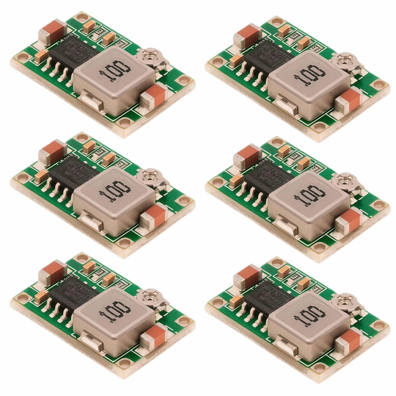 Konwerter DC-DC Step Down 4,75-23 V do 1-17 V 3 A Buck Converter Mini 360 LAOMAO regulowany regulator napięcia, moduł zasilacza (6 sztuk)