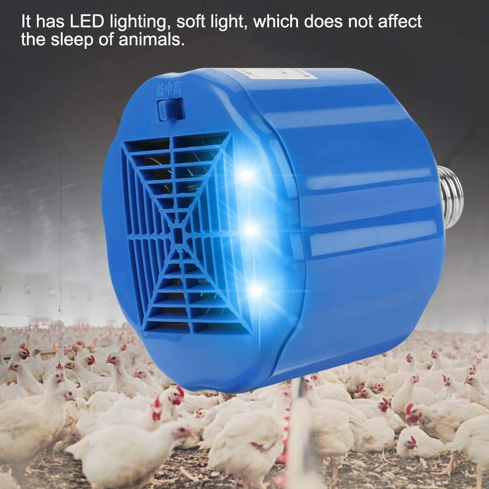 BuyWeek Lampa grzewcza do uprawy, lampa grzewcza dla zwierząt domowych 100-300 W Podgrzewacz kurnika, lampa grzewcza dla bydła dla jagniąt kurcząt