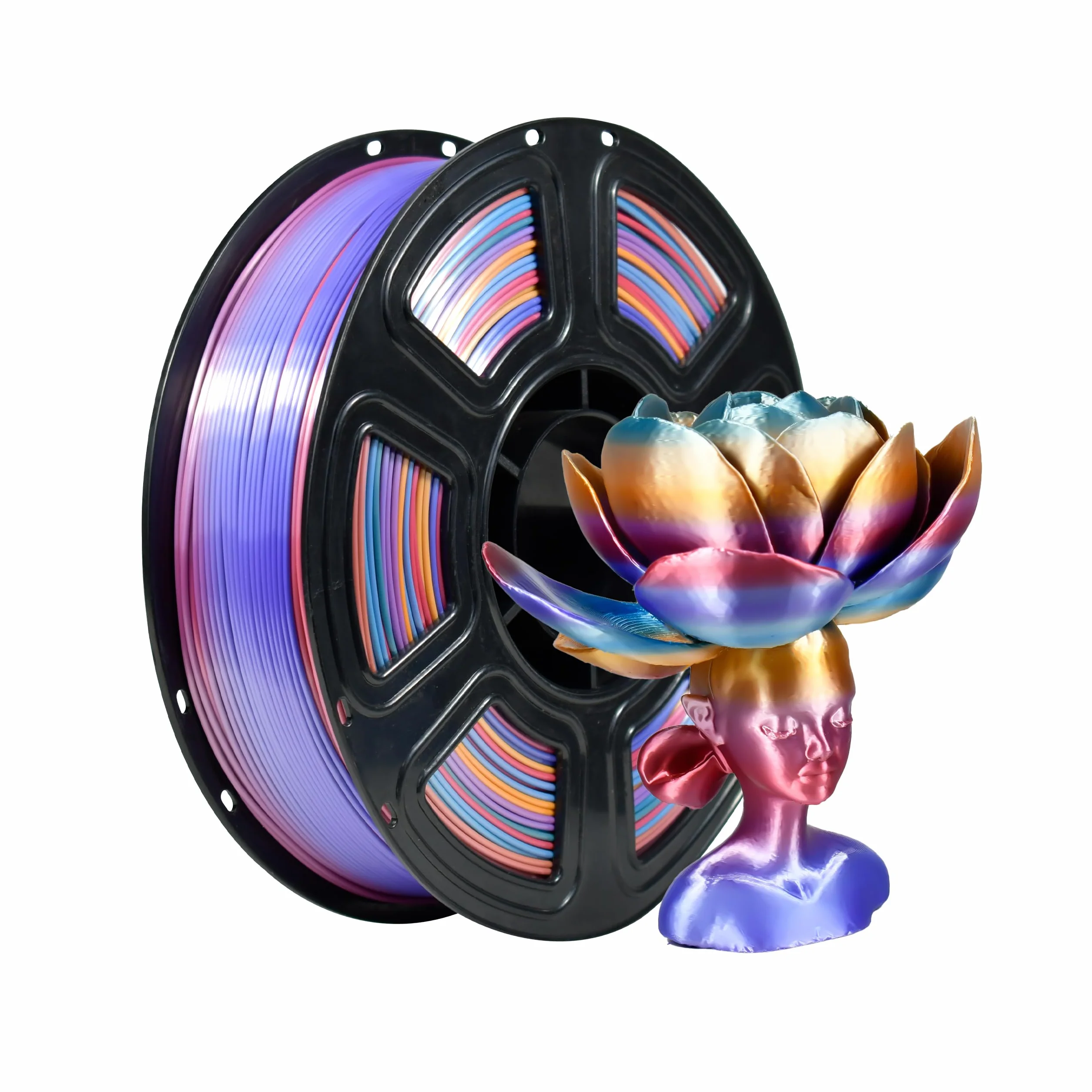 iBOSS PLA+ Filament 1,75 mm tęczowy 1 kg do drukarki 3D