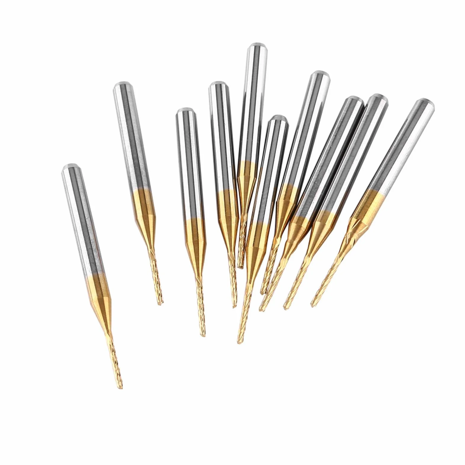 Akozon Frez CNC Węglik Wolframu 3.175mm * 1mm Narzędzie Tnące Wiertło Frez Prosty