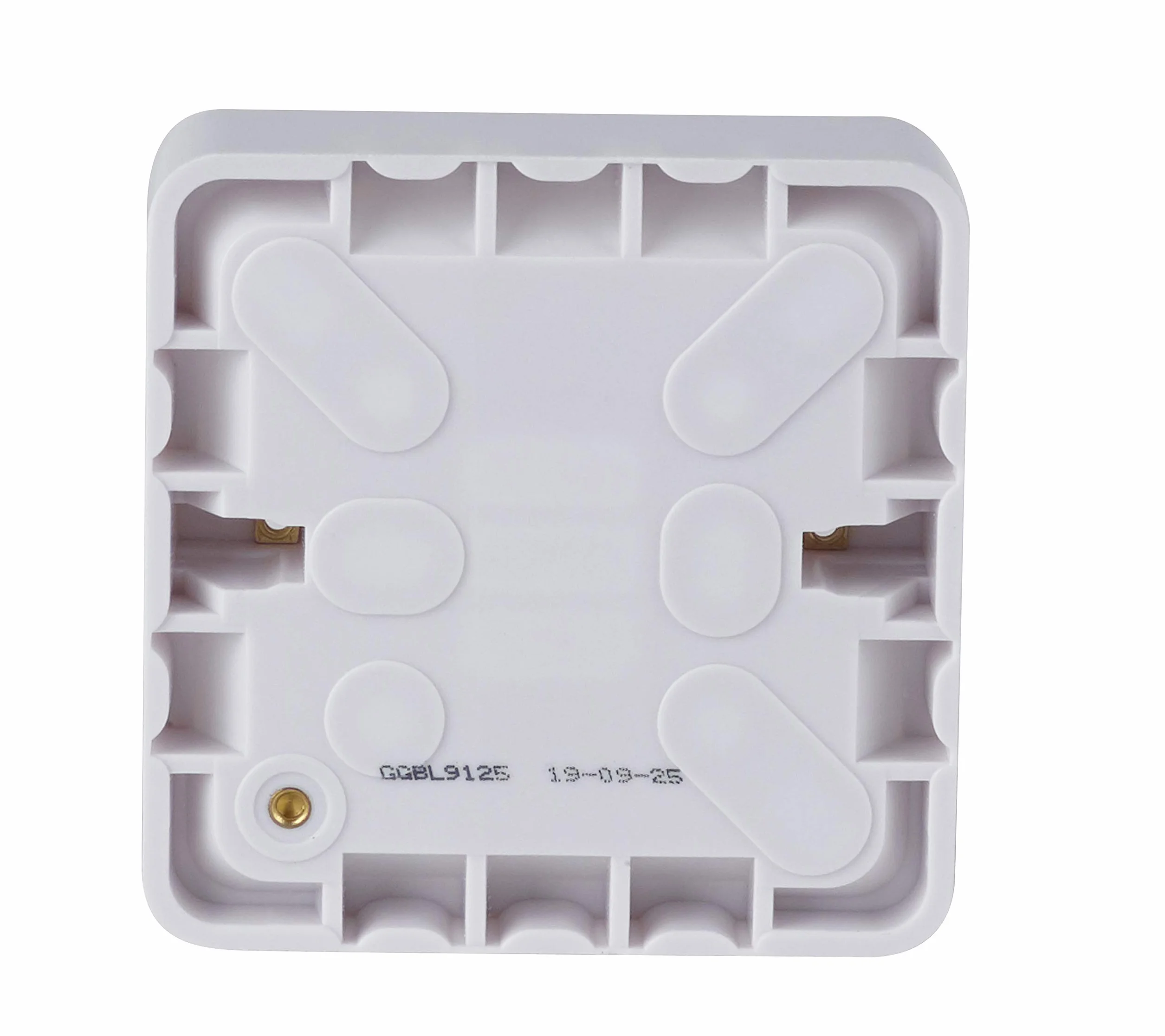 Schneider Electric GGBL9125 Lisse biała formowana powierzchnia skrzynka na patyku 1 gang 25 mm - opakowanie 10 szt.