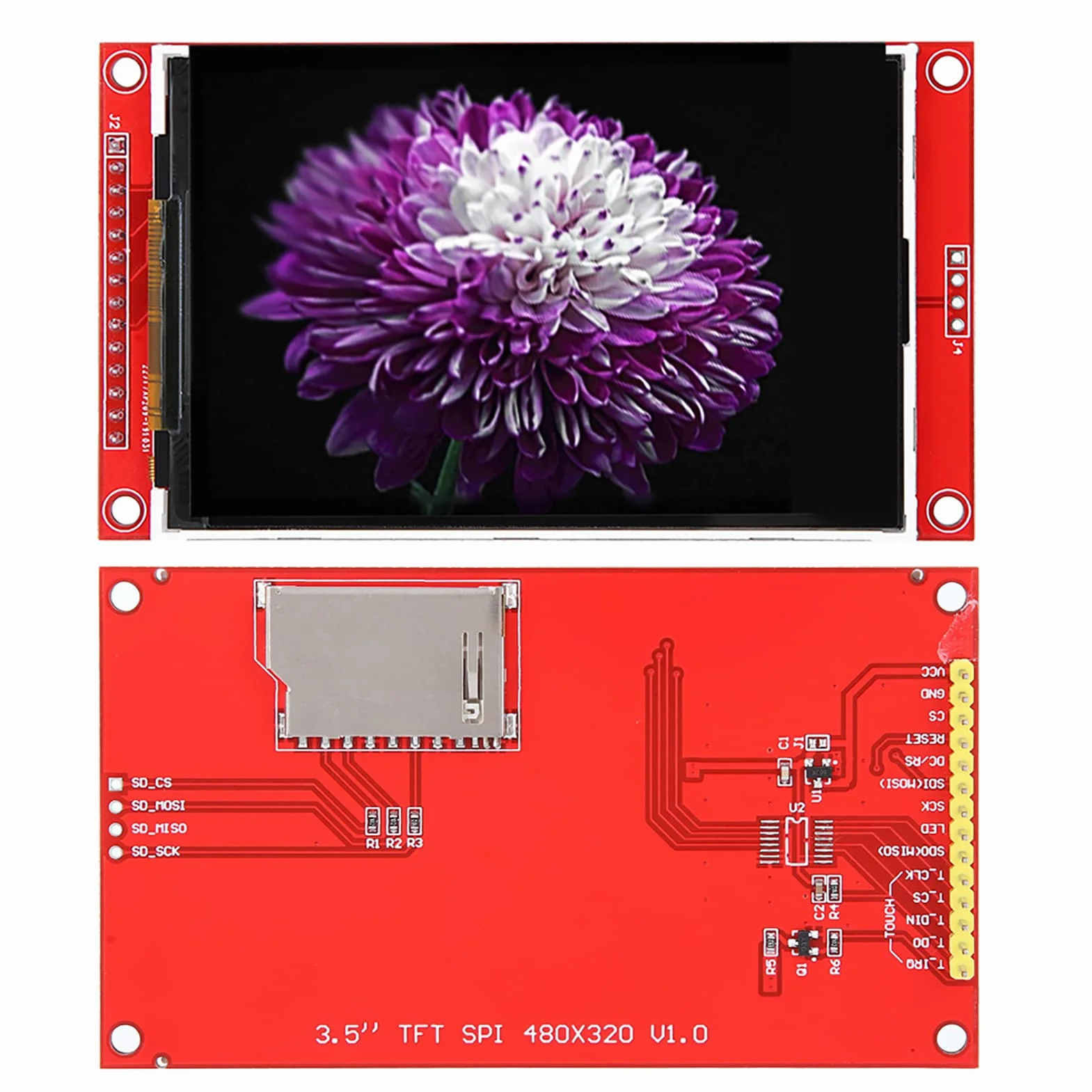 Moduł Wyświetlaczowy LCD 3,5 cali 480x320 pikseli z Interfejsem SPI HDMI do Projektów DIY Elektroniki