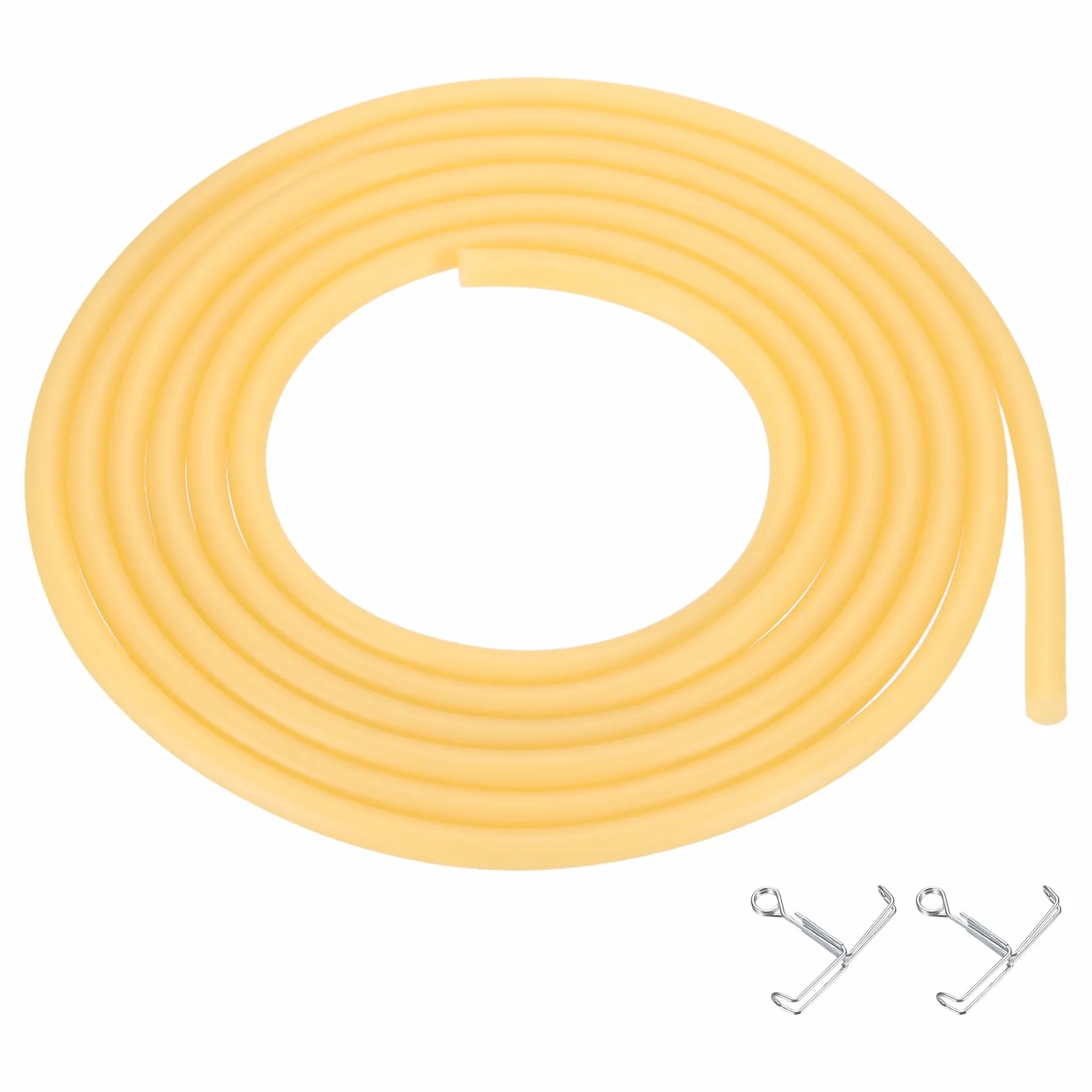 PATIKIL Rurki z naturalnej gumy lateksowej, 3/16" (5 mm) ID x 5/16" (8 mm) OD Sling Shot gumowa rurka z zaciskami do ćwiczeń, rozciągania, laboratorium, domowej rurki węża